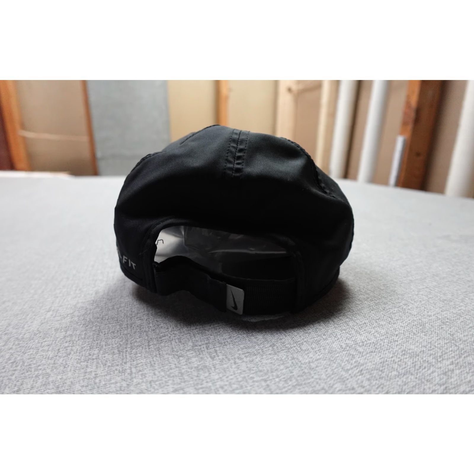 Nike Nike Featherlight Hat Strap Back Black Dri-FIT Running Mens One Size Pickleball Size ONE SIZE - 3 Thumbnail