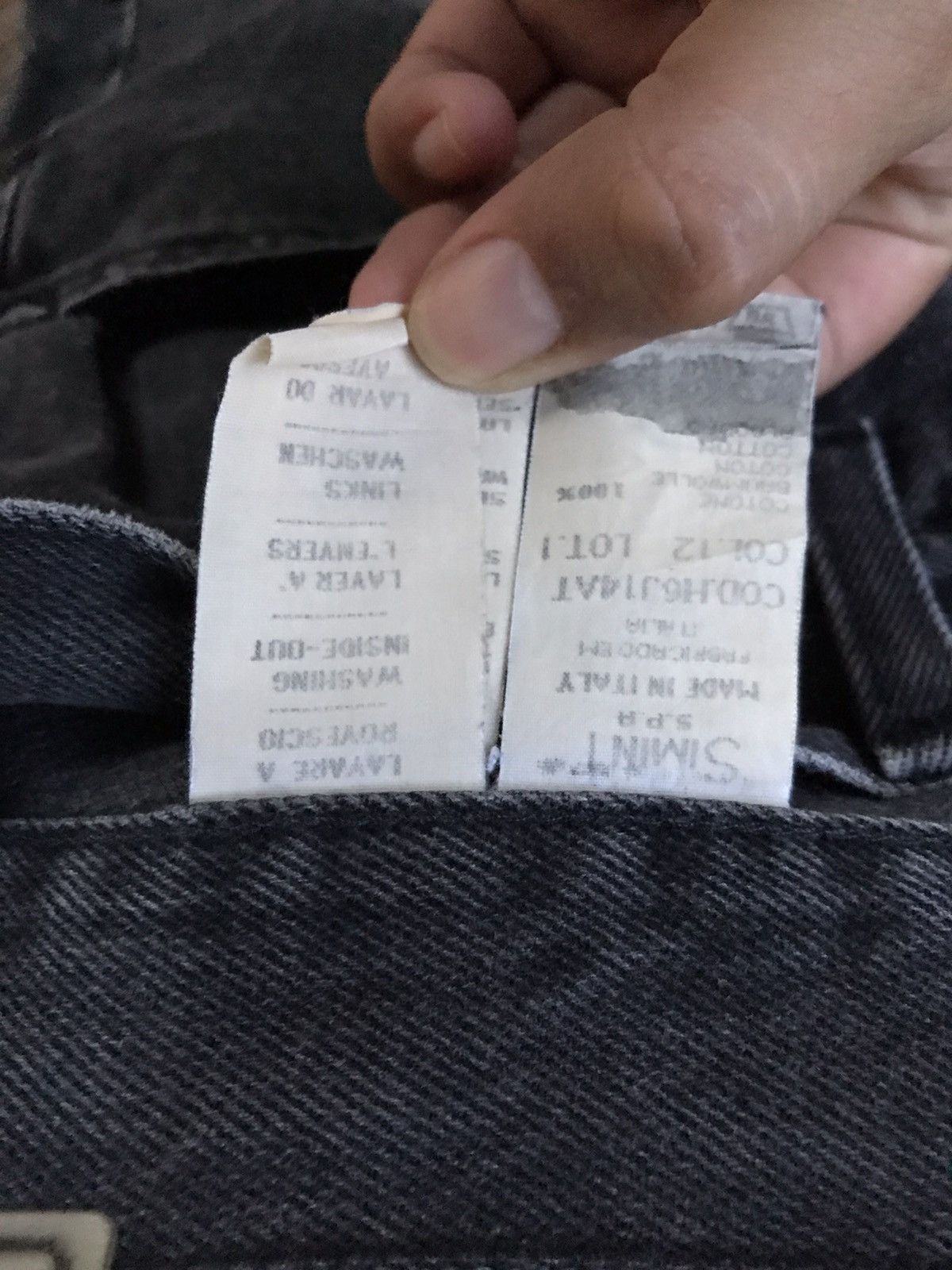 Armani × Giorgio Armani × Vintage VTG 90s Armani Jeans Pin Logo Basic Denim Size US 32 / EU 48 - 6 Thumbnail