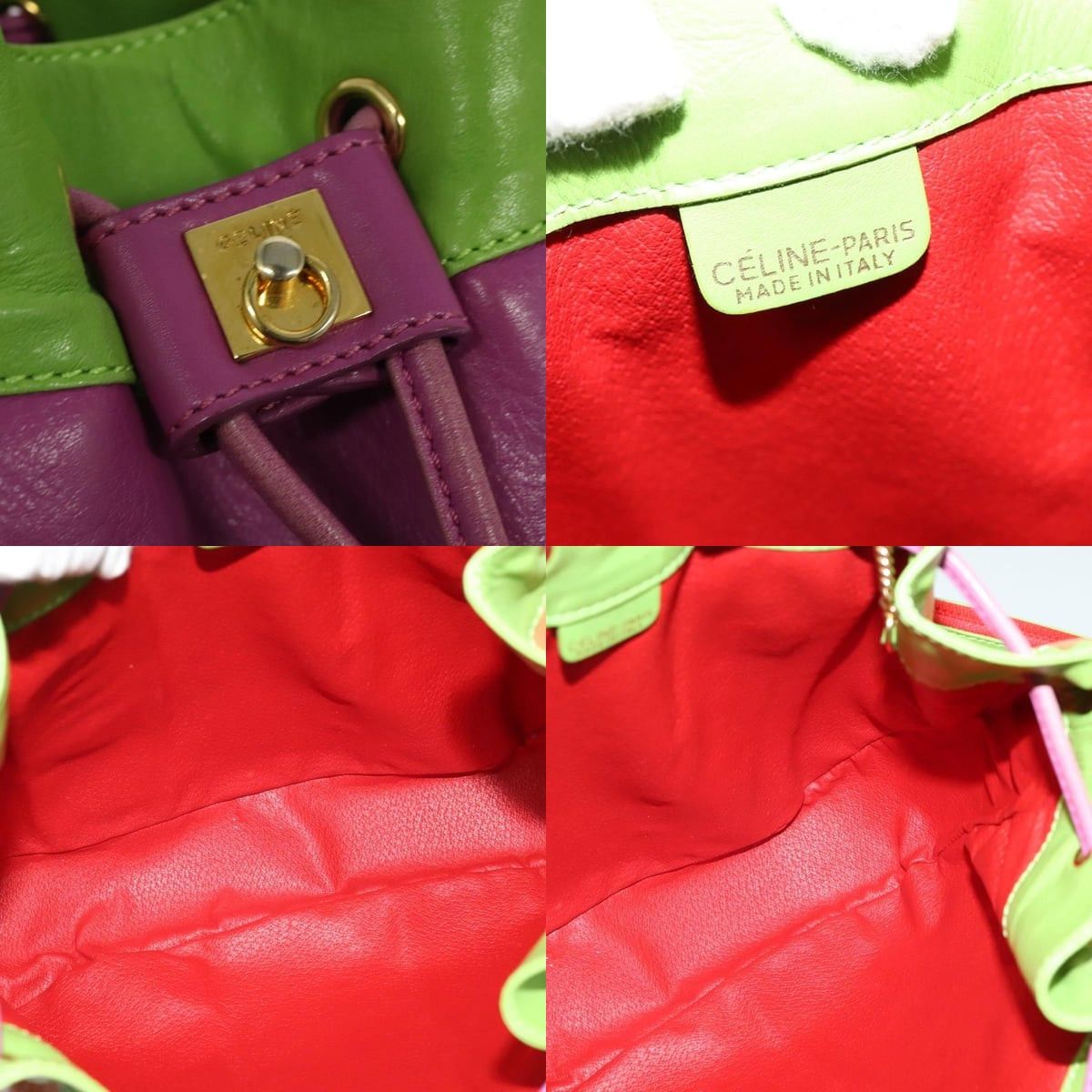 Celine CELINE Shoulder Bag Leather Pink Gold Size ONE SIZE - 11 Thumbnail
