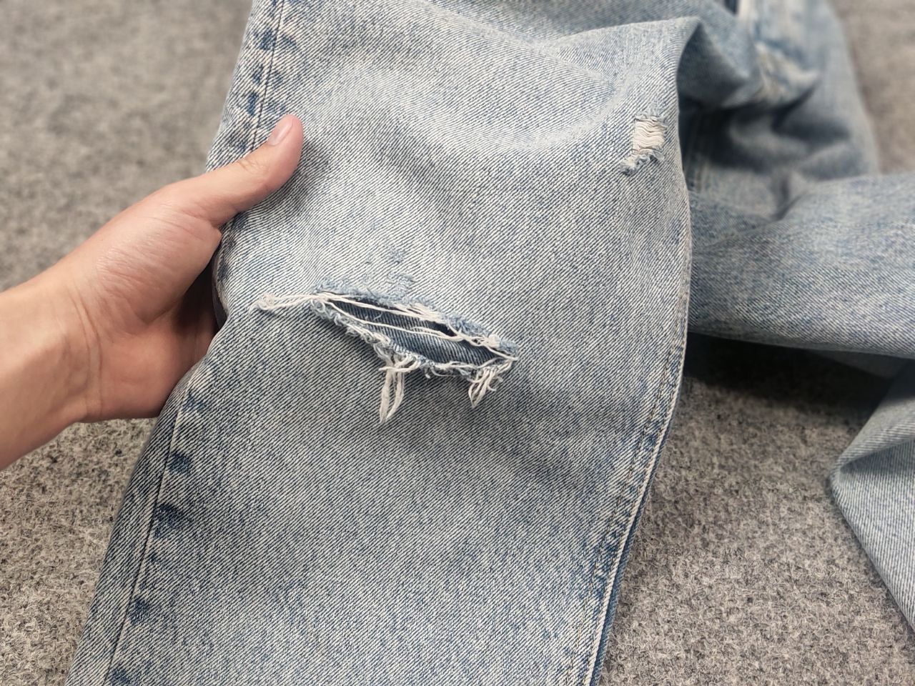 Rhude Zara Rhuigi RHUDE Design Baggy Relaxed Fit men's Mom Jeans Size US 34 / EU 50 - 13 Thumbnail