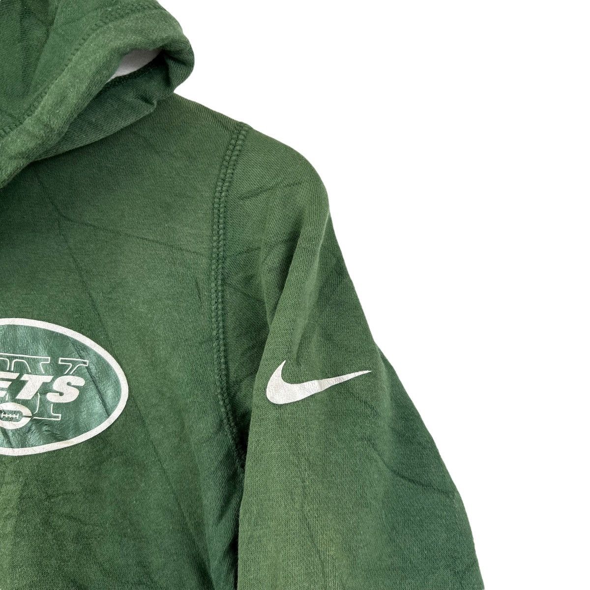 Nike NIKE JETS NFL Full Zip Zipper Hoodie Green Medium Size US M / EU 48-50 / 2 - 6 Thumbnail