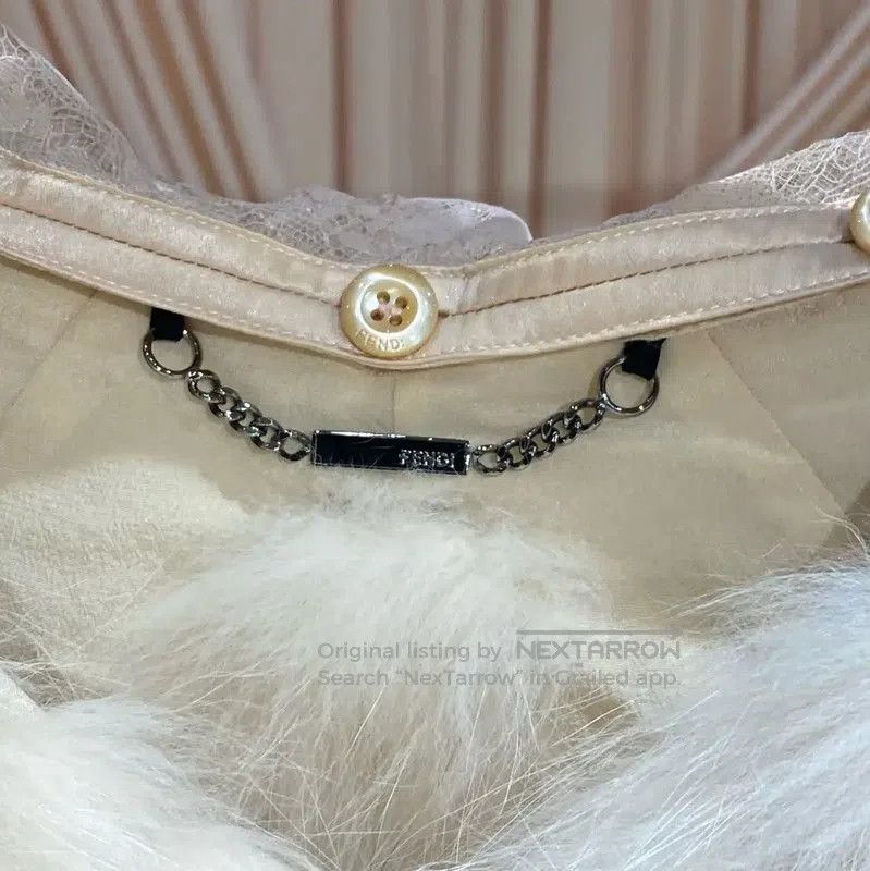 Fendi Fendi Cream Faux Fur Women's Jacket . Size XXS / US 00 / IT 34 - 5 Thumbnail