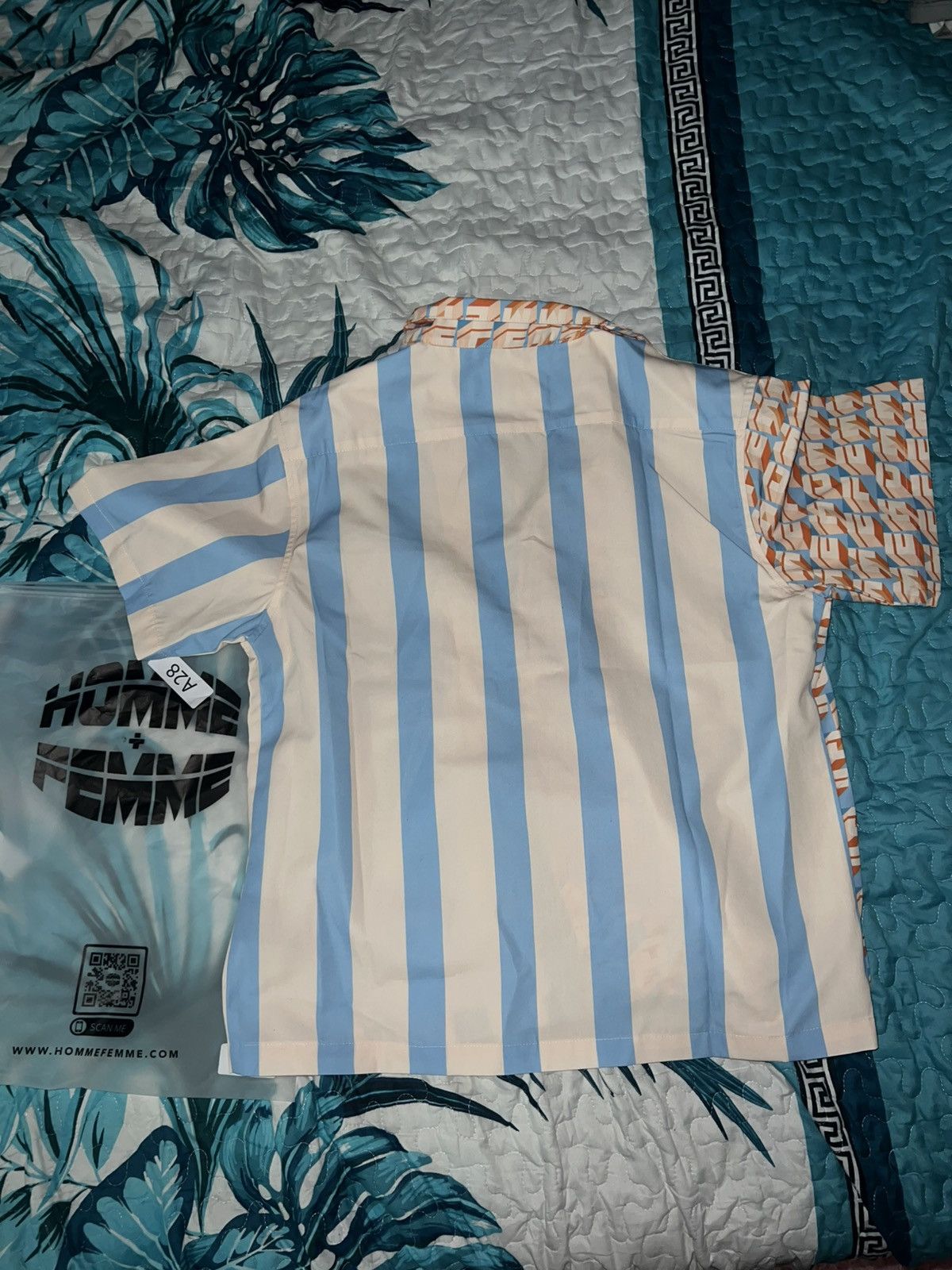 Homme + Femme La Homme + Femme Button Down Shirt Hologram Striped Size US S / EU 44-46 / 1 - 3 Thumbnail