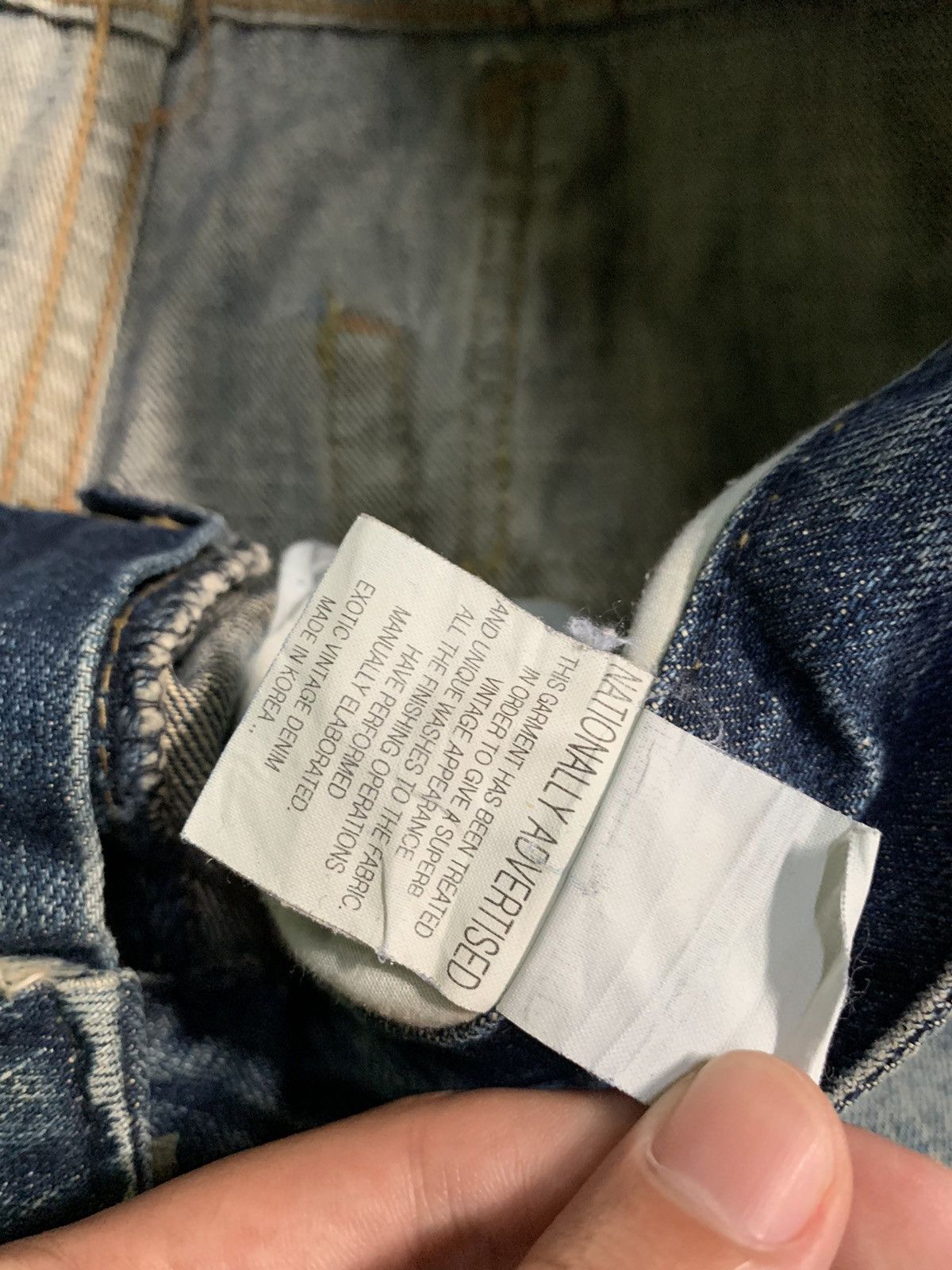 Tornado Mart JAPANESE LOLITA FADED & RUSTY PUNK DISTRESSED DENIM Size US 33 - 19 Thumbnail