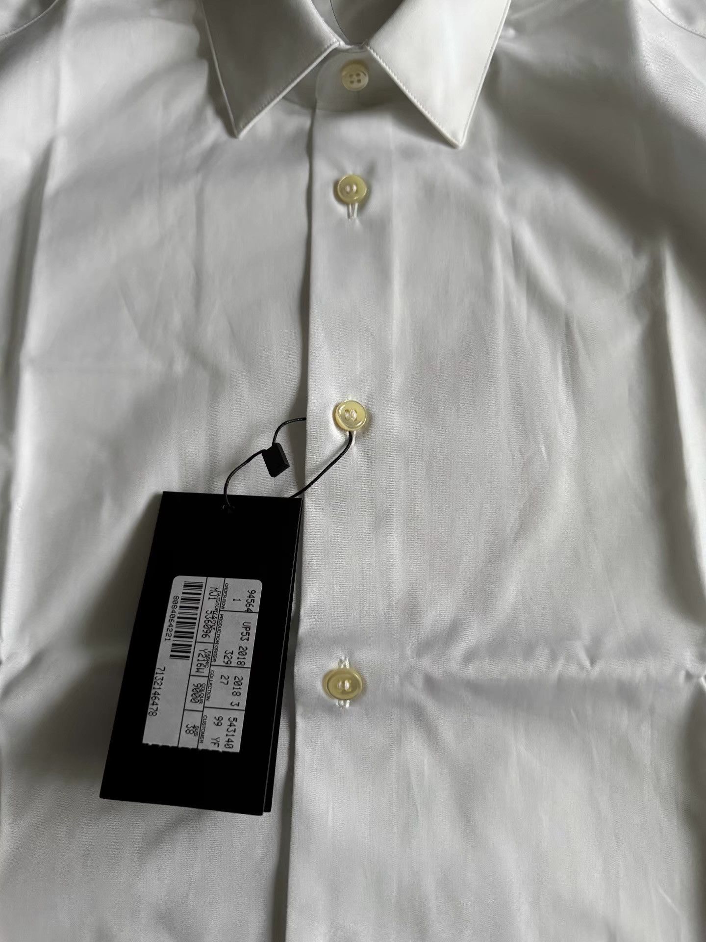 Saint Laurent Paris Saint Laurent Men's White Shirt Ｑ23 Size US M / EU 48-50 / 2 - 2 Thumbnail