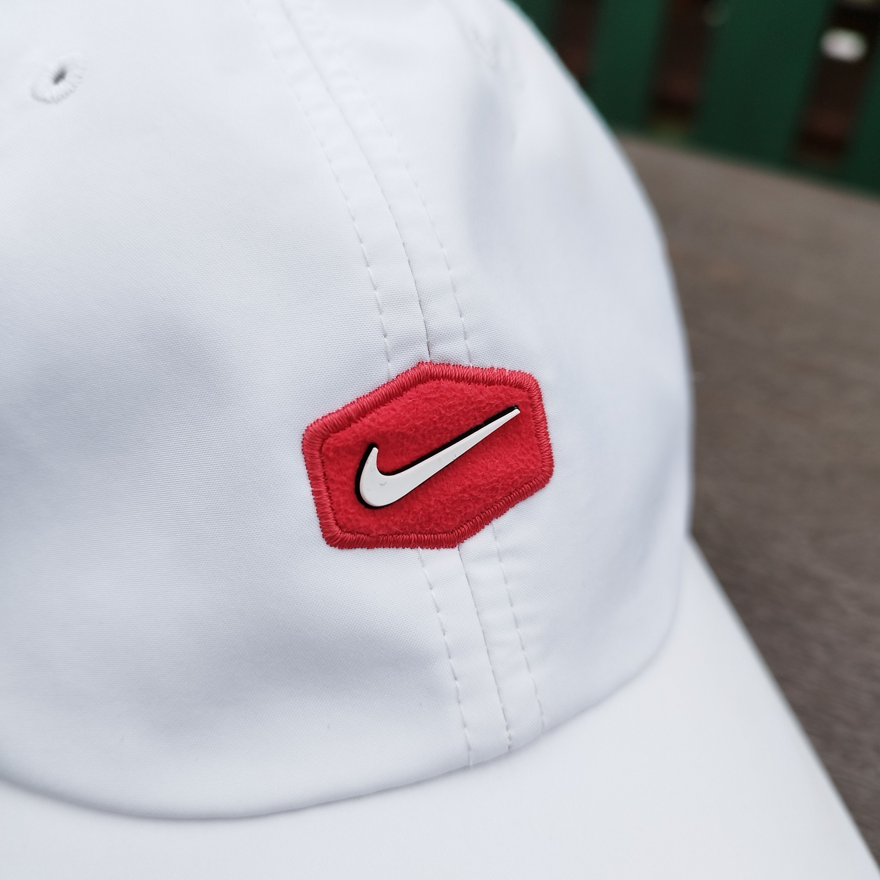 Nike Vintage Nike Swoosh Heritage Cap white y2k streetwear Size ONE SIZE - 4 Thumbnail