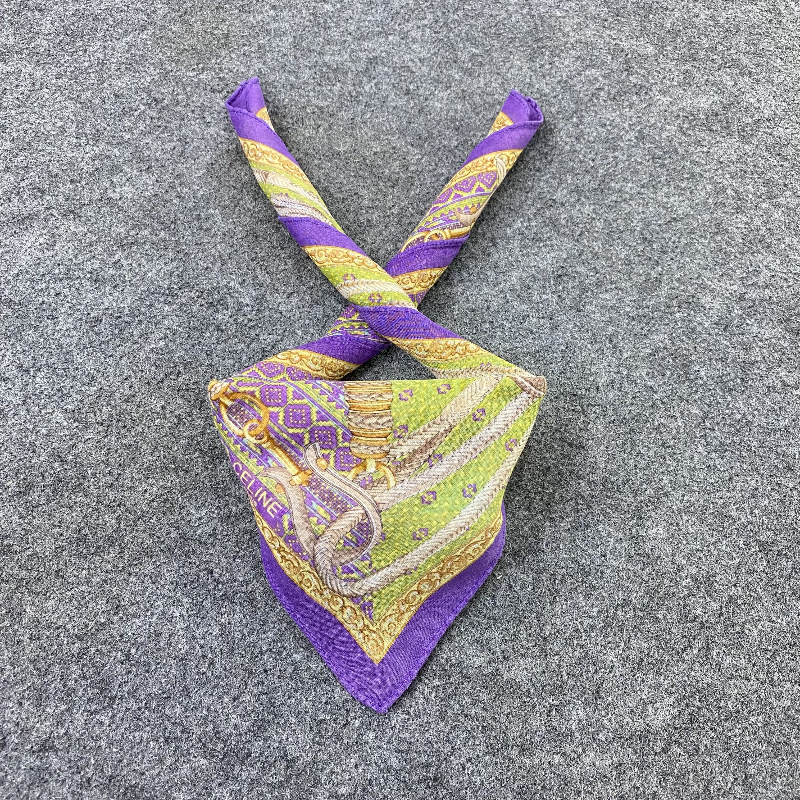 Celine Celine Handkerchief Neckerchief Bandana-B1744 Size ONE SIZE - 2 Thumbnail