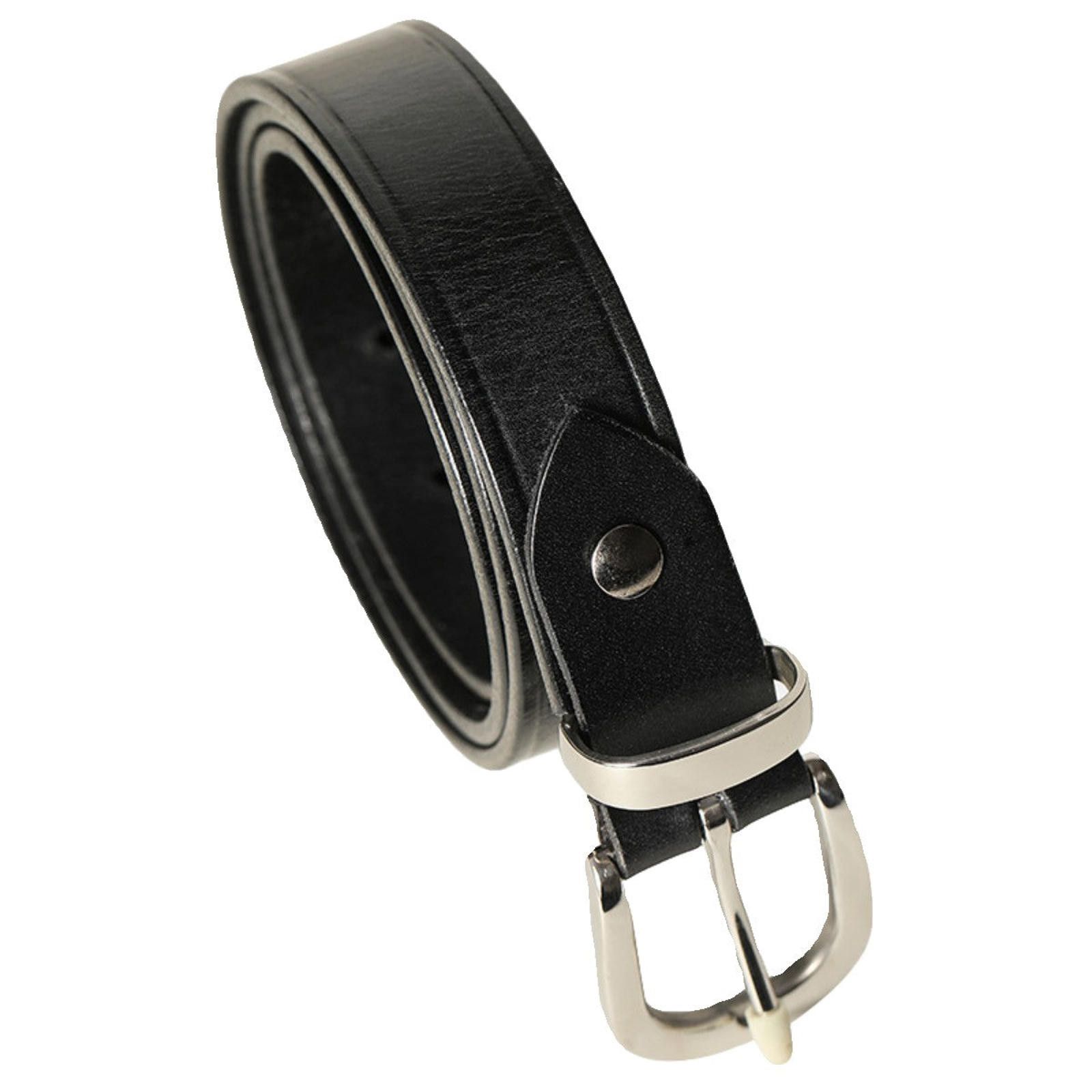 Leather Handmade Italian Leather Belt – Retro Cavalry Buckl Size ONE SIZE - 5 Thumbnail