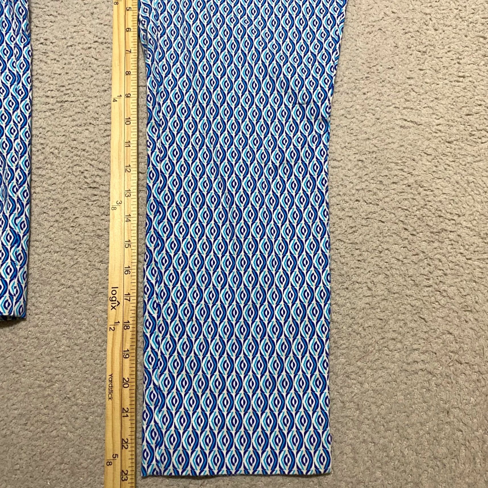 Vintage Chico's Pants Geometric Capri Blue Chicos Regular High Rise 6 Pockets Straight Pull On Cotton Rayon Spandex Women Adult Womens Fashion Casual Shoes? Size 28" / US 6 / IT 42 - 6 Thumbnail