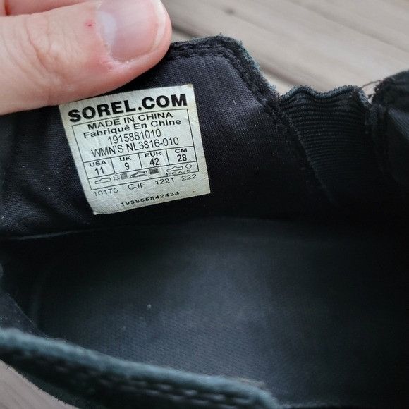 SOREL Sorel Evie Waterproof Black Leather Suede Pull-On Ankle Chel Size US 11 / IT 41 - 8 Thumbnail