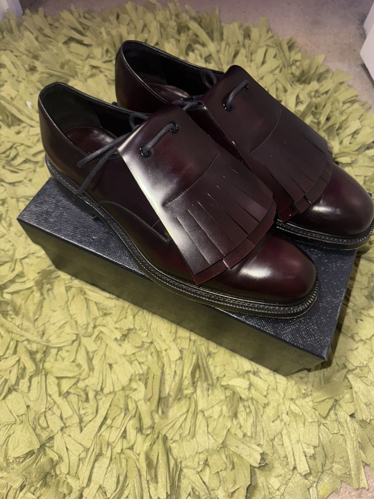 Prada prada calzature uomo spazzolato fringe detail Size US 11 / EU 44 - 9 Thumbnail