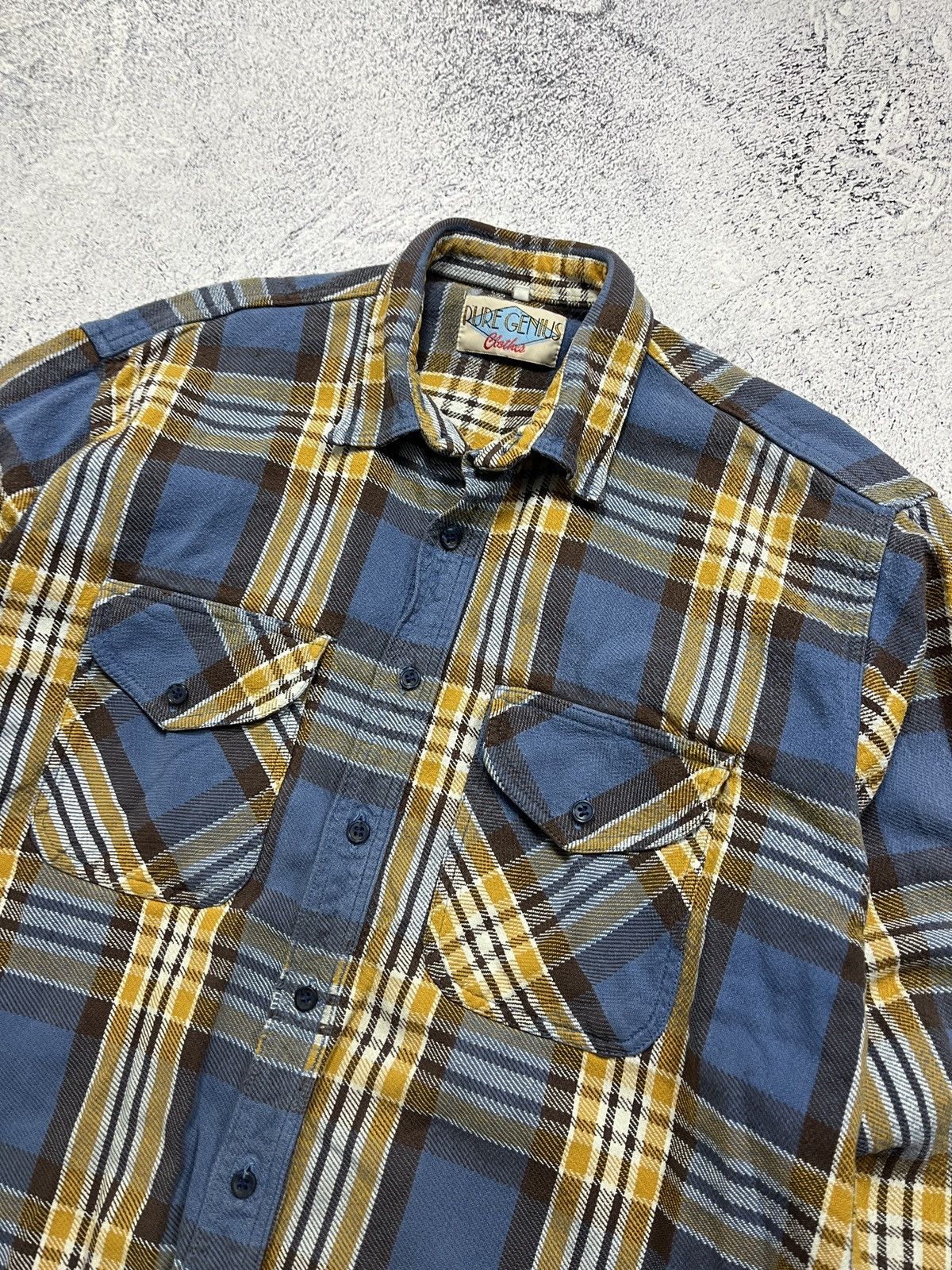 Garment Reproduction of Workers × Vintage Vintage Pure Genius 90’s Work Plaid Overshirt Rare Old Money Size US L / EU 52-54 / 3 - 5 Thumbnail
