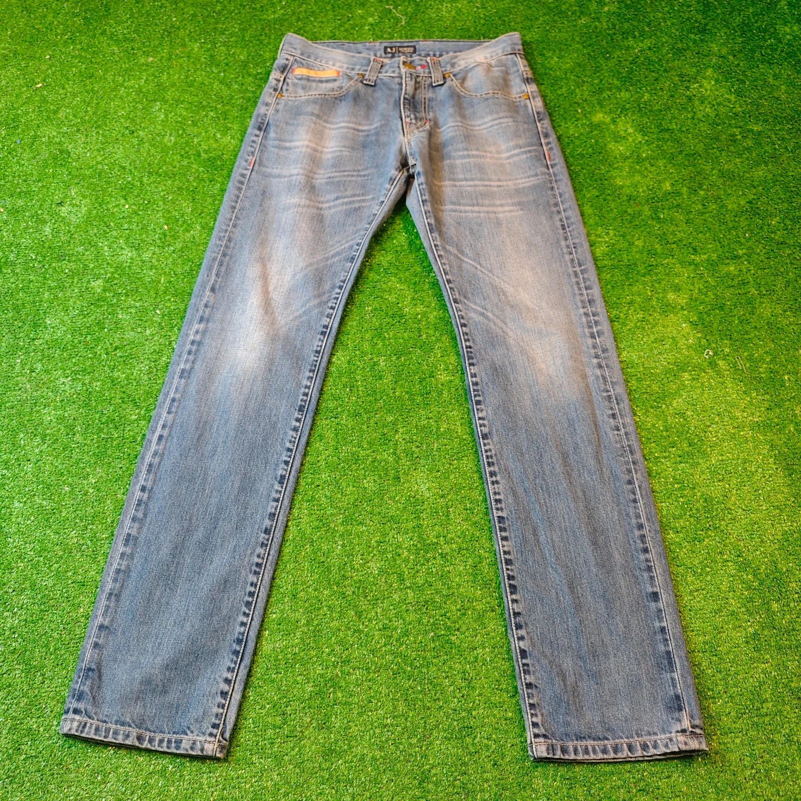 Armani Vintage Armani Jeans Mens 30 blue straight zip 90s Size US 30 / EU 46 - 3 Thumbnail