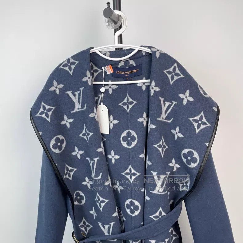 Louis Vuitton Louis Vuitton Blue big old flower full print bathrobe shor Size XXS / US 00 / IT 34 - 4 Thumbnail