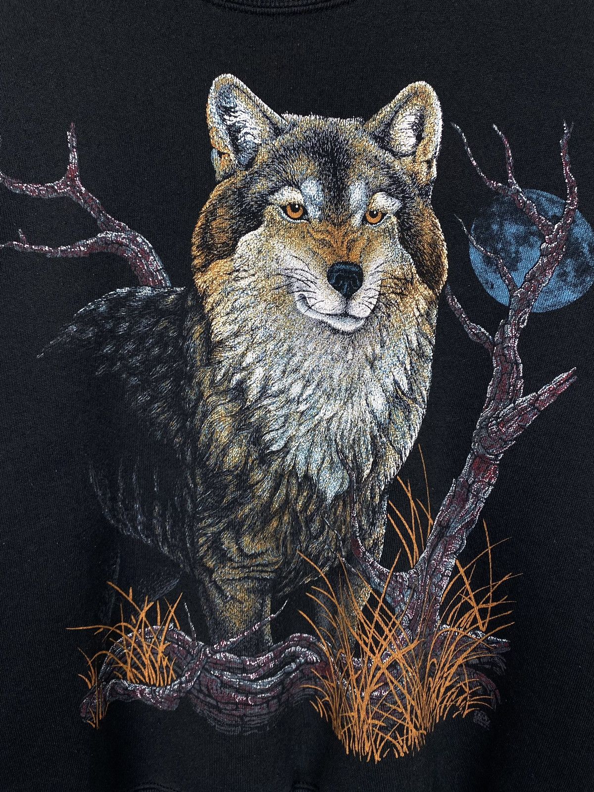 Lee Vintage Sturdy Sweats By Lee Native Graphic Sweatshirt Wolf Size US L / EU 52-54 / 3 - 3 Thumbnail