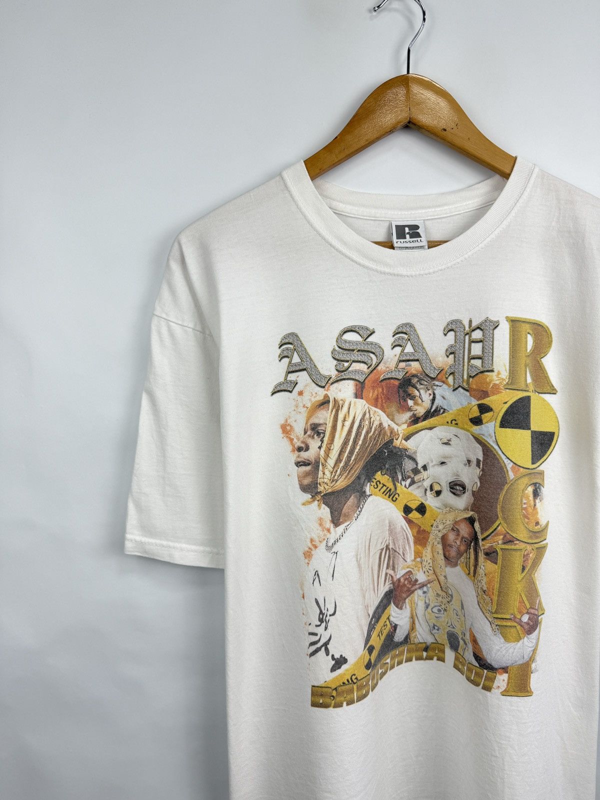 A$AP Rocky 🇺🇸 A$AP Rocky Babushka Boi T-Shirt Y2K Russel Athletic Rare Size US XL / EU 56 / 4 - 2 Thumbnail