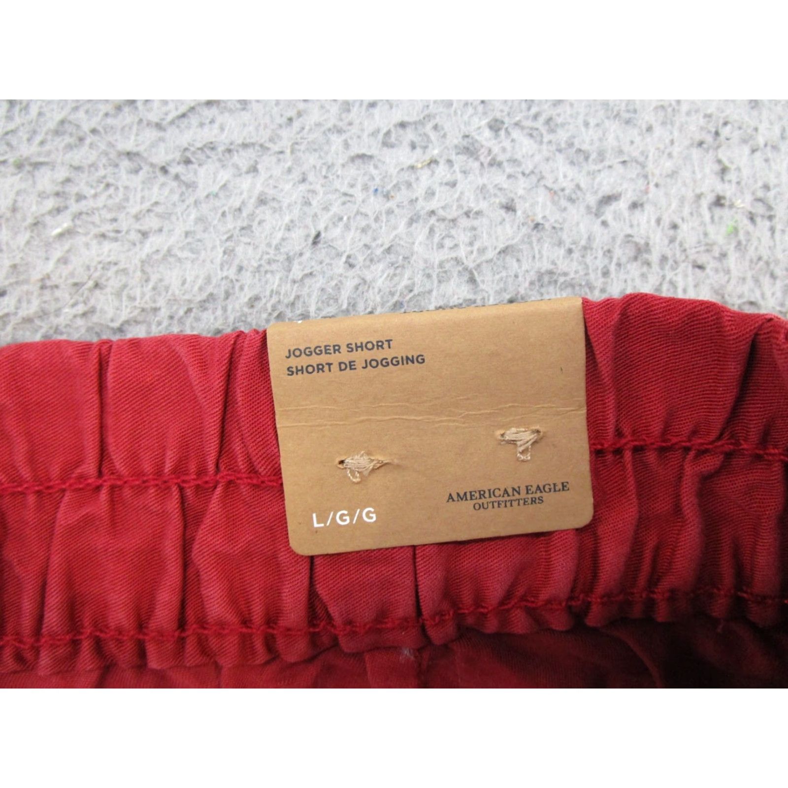 American Eagle Outfitters American Eagle Outfitters Jogger Shorts Red Lyocell Elastic Waist Size L Pockets NEW Size 36" / US 14 / IT 50 - 3 Thumbnail