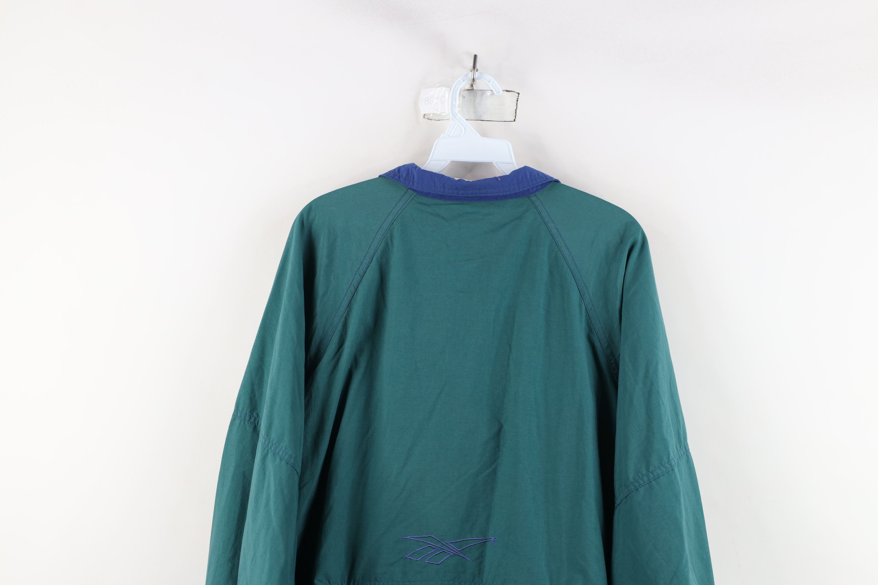 Reebok × Vintage Vintage 90s Reebok Big Logo Packable Windbreaker Jacket Size M / US 6-8 / IT 42-44 - 15 Thumbnail