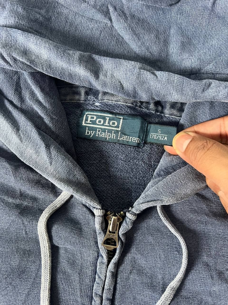 Polo Ralph Lauren × Ralph Lauren × Vintage Vintage Polo Ralph Lauren Hoodie Zipper Distressed Style Size US S / EU 44-46 / 1 - 8 Thumbnail