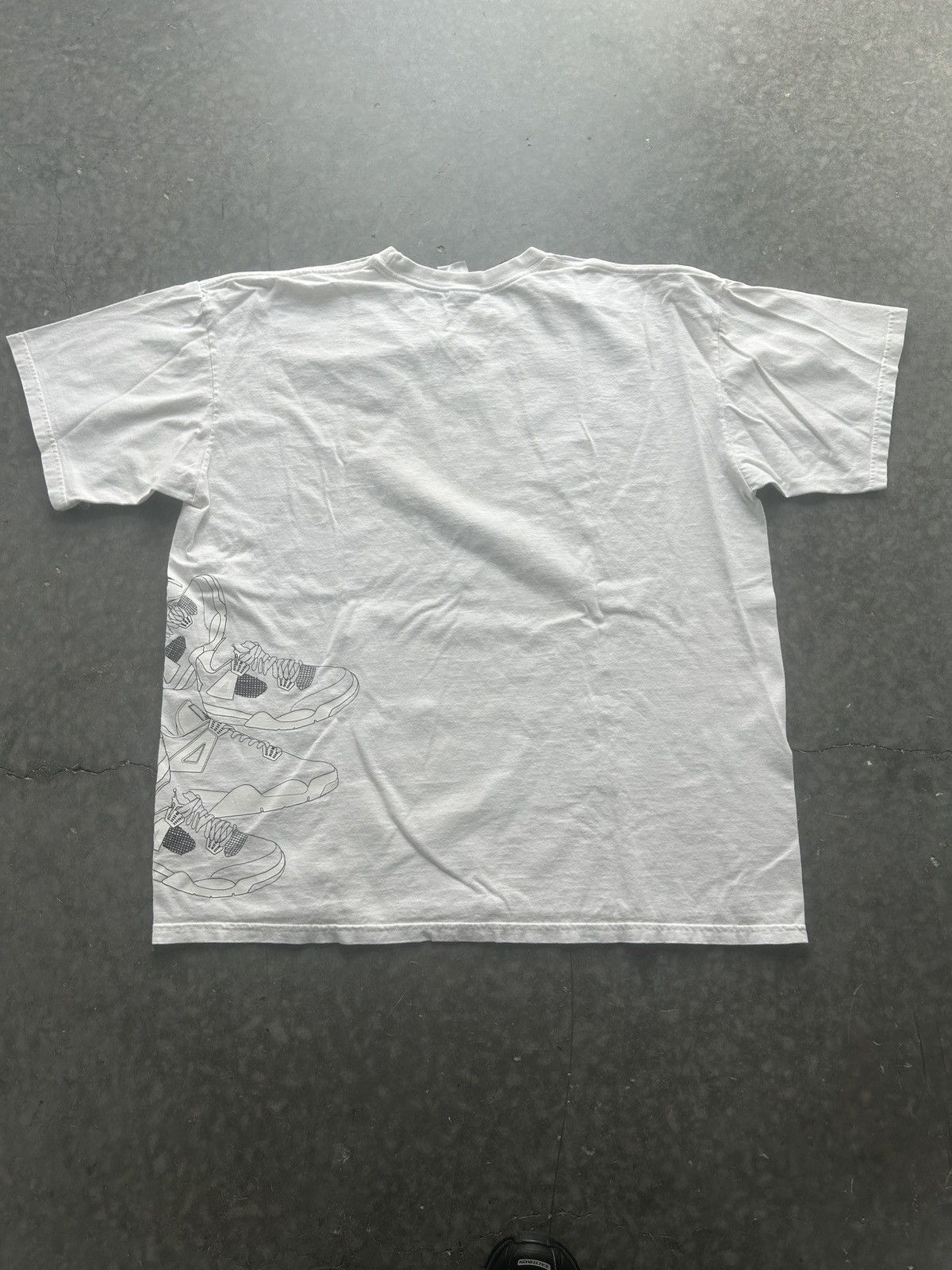 Jordan Brand × Nike × Vintage Vintage Y2K Jordan 4 Flight Graphic Tee Size US XL / EU 56 / 4 - 8 Thumbnail