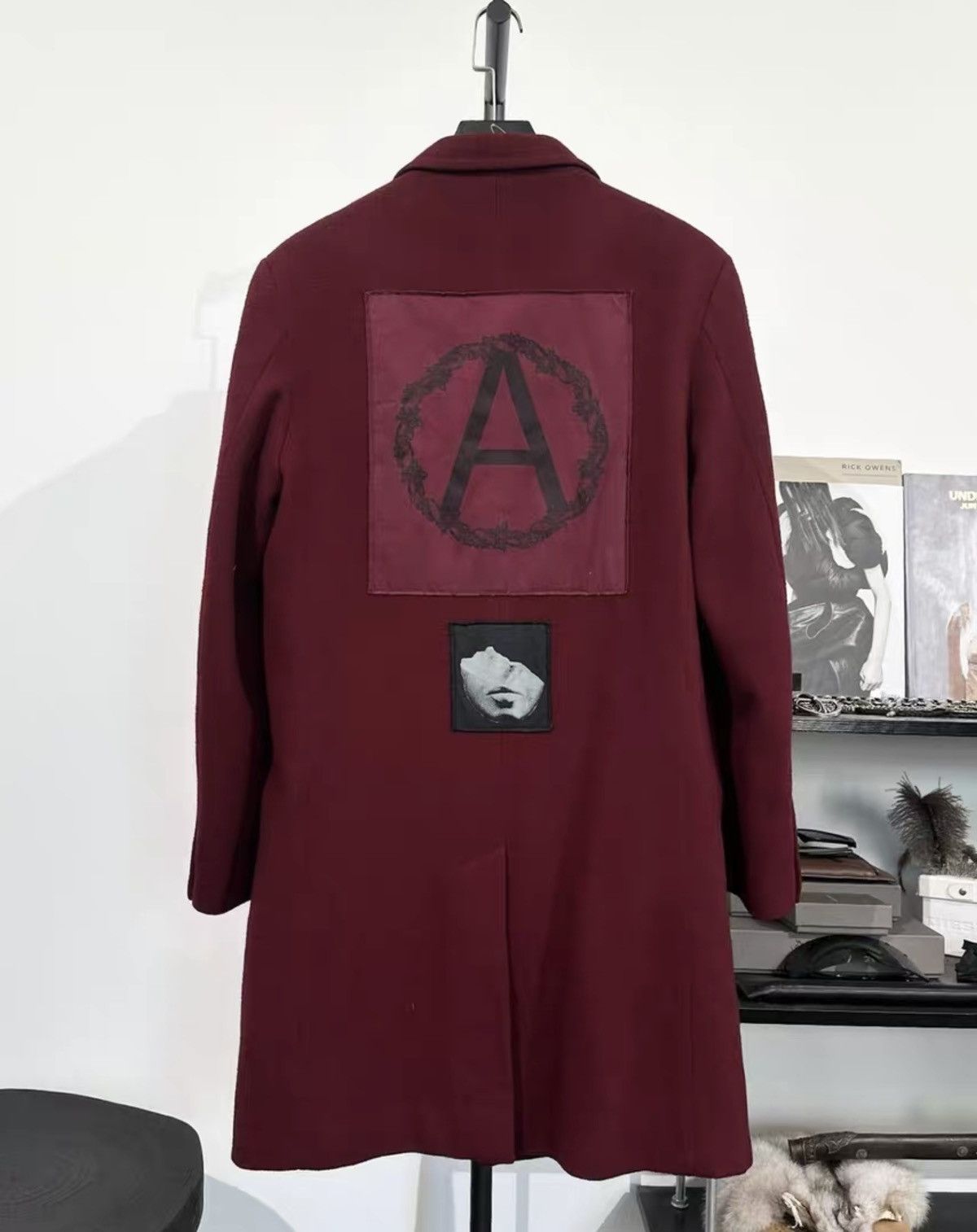 Supreme × Undercover Undercover x Supreme Mid-Length Wool Blend Patchwork Coat Size US XL / EU 56 / 4 - 1 Thumbnail