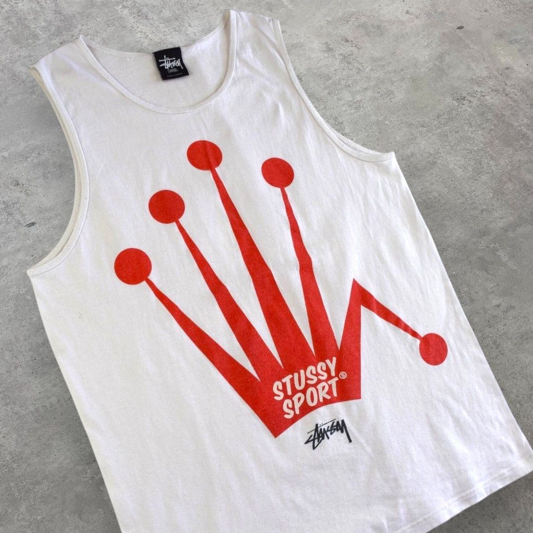 Stussy Stüssy Crown print tank top Size US S / EU 44-46 / 1 - 2 Thumbnail