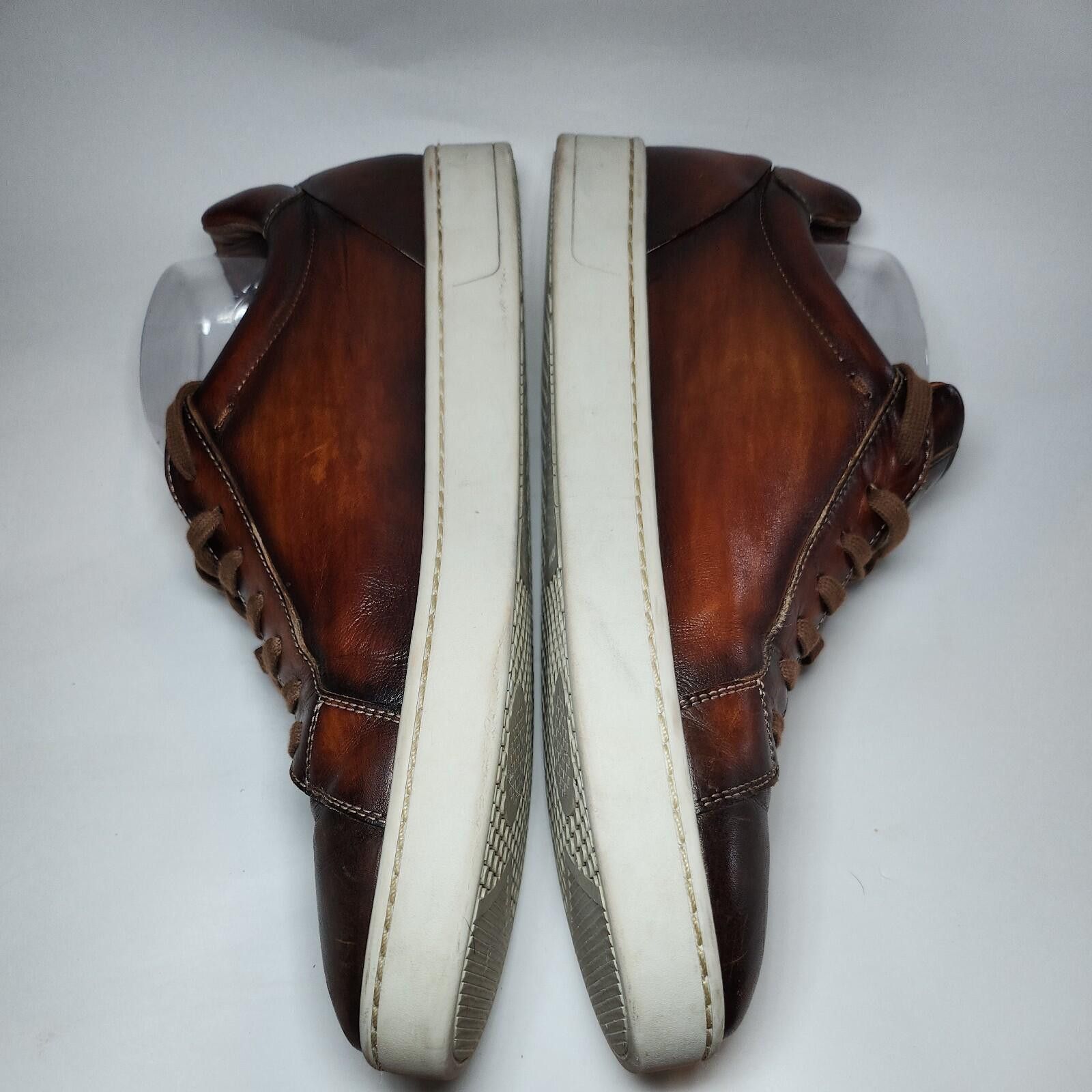 Magnanni Magnanni Burgundy Leather Low Top Sneakers Portugal 10.5 Size US 10.5 / EU 43-44 - 3 Thumbnail