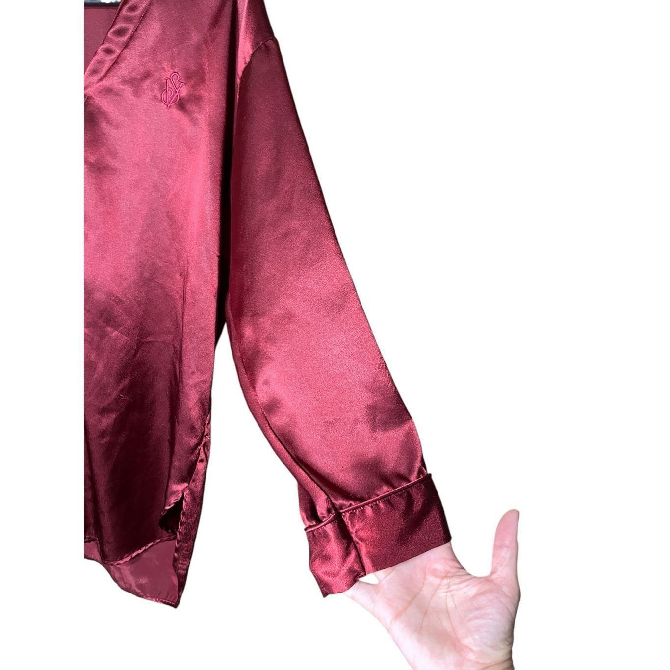 Victoria's Secret Vintage Victoria’s Secret Gold Label Maroon Satin Nightgown Size S / US 4 / IT 40 - 4 Thumbnail