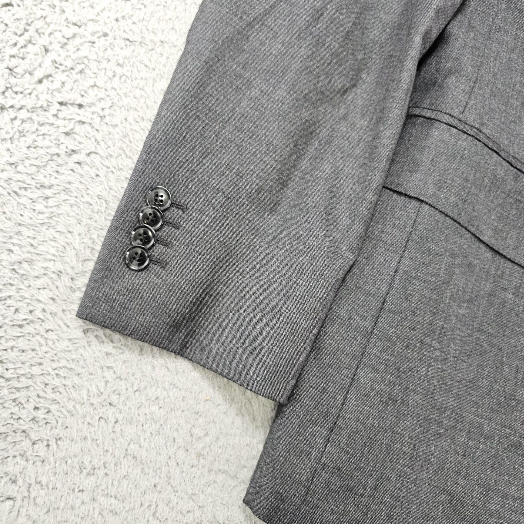 Suitsupply Suitsupply Blazer Mens 50 Gray Wool Napoli Perennial Vitale Barberis Classic Jacket Size 40R - 3 Thumbnail
