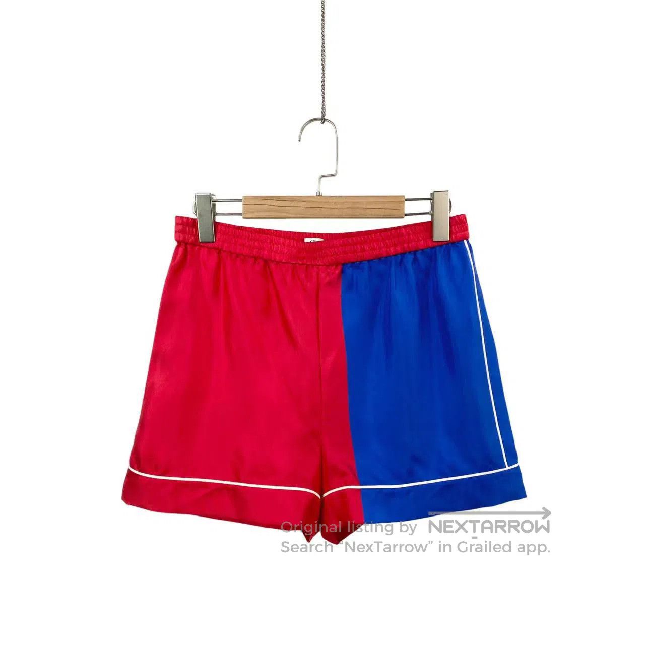 Dior Dior Red and blue color-blocked shorts| Size 26" / US 2 / IT 38 - 1 Thumbnail