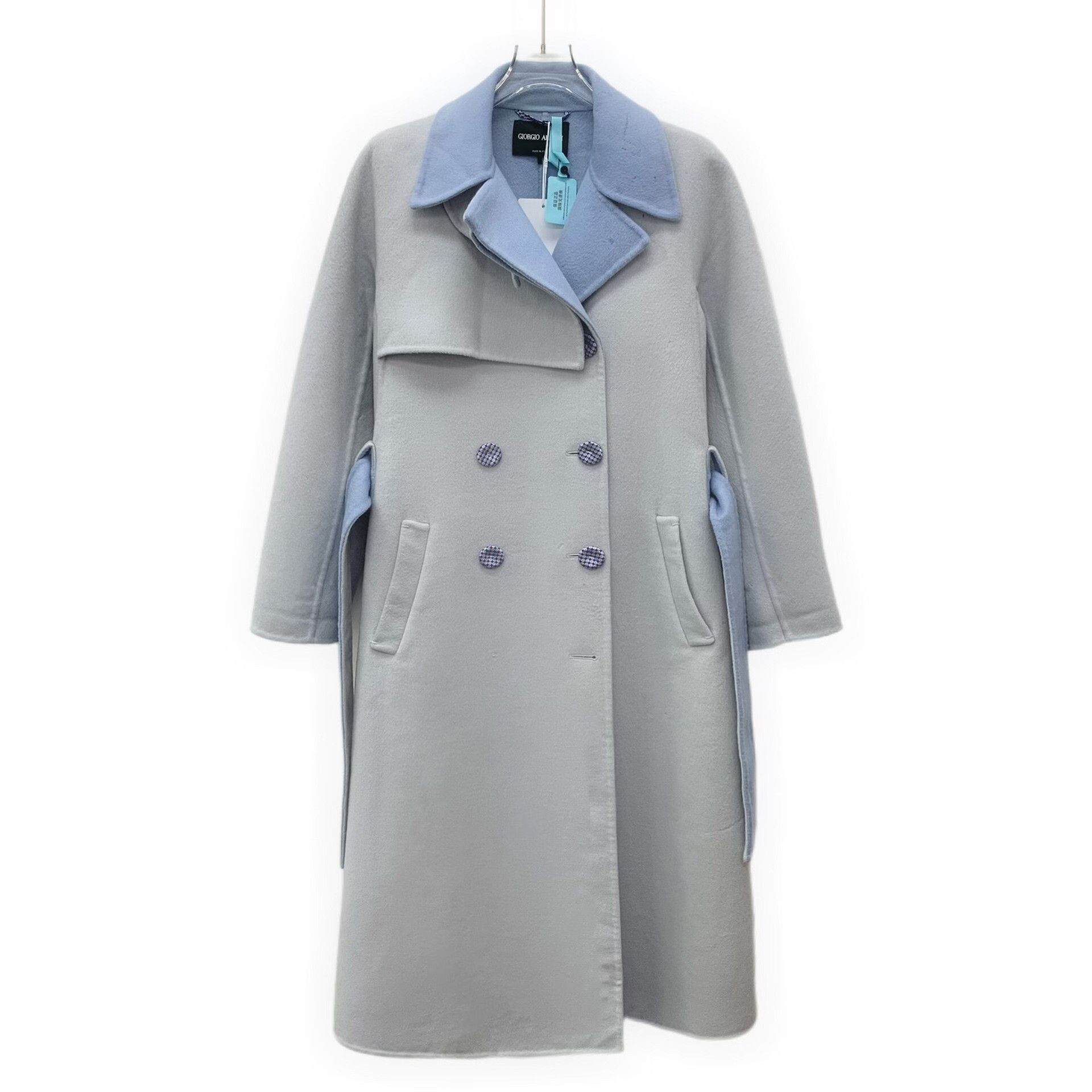 Armani Armani Blue Coat M Women Size M / US 6-8 / IT 42-44 - 1 Thumbnail