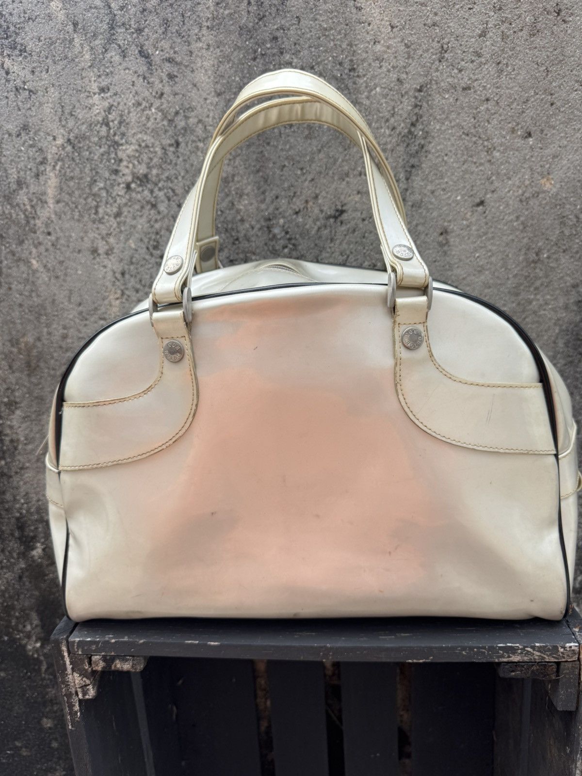 Vintage × Von Dutch 2000s Y2K VON DUTCH Bowling Hand Bag White Size ONE SIZE - 6 Thumbnail