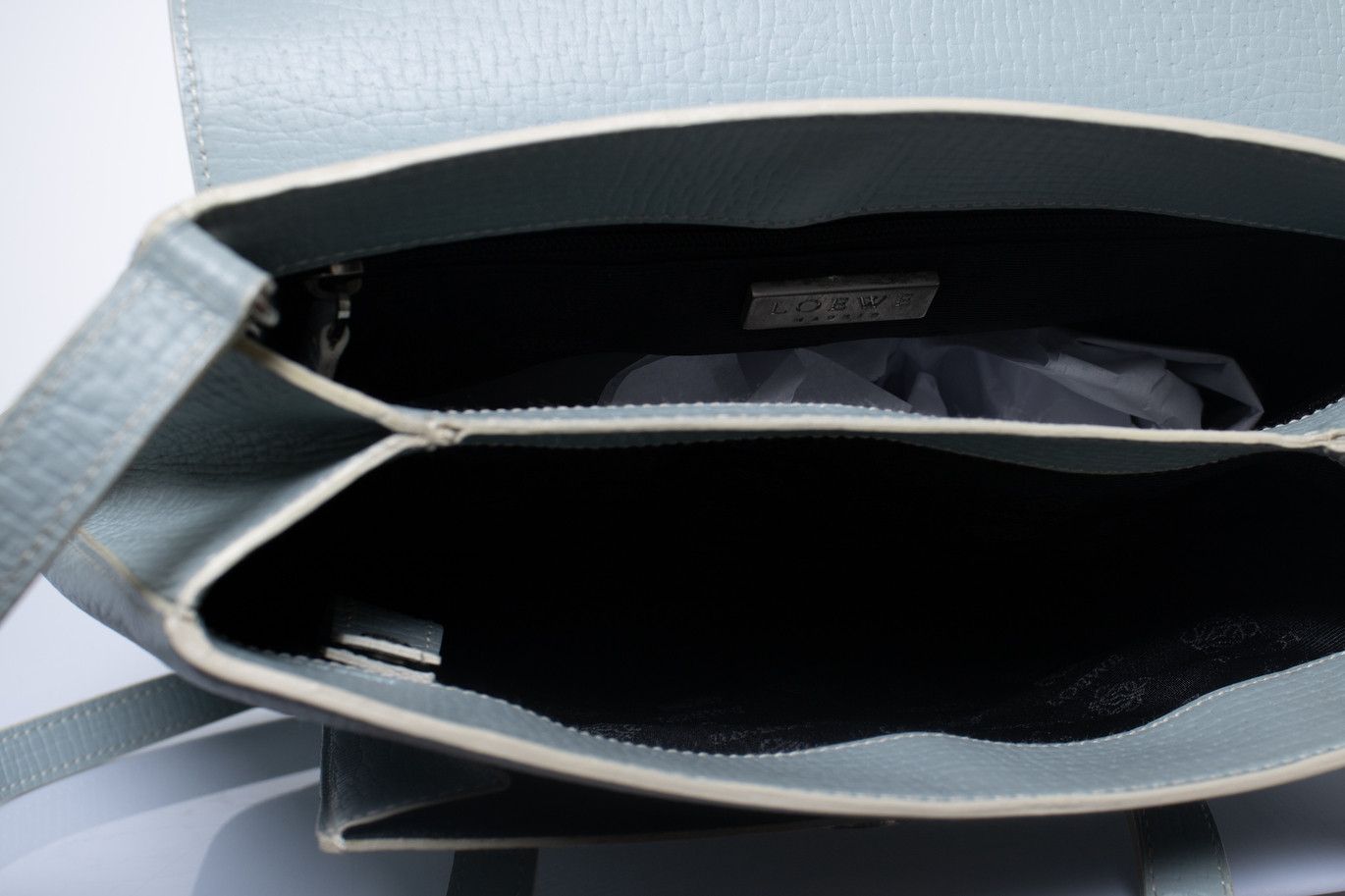 Loewe Loewe, blue leather shoulderbag Size ONE SIZE - 8 Thumbnail