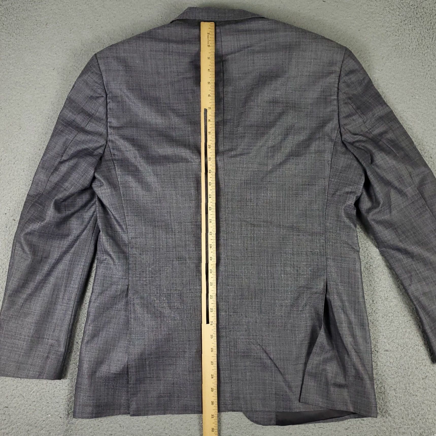 Giorgio Armani Giorgio Armani Blazer Gray Plaid Regular Fit Size 44 US 54 EU Men's Wool Jacket Size 44R - 6 Thumbnail