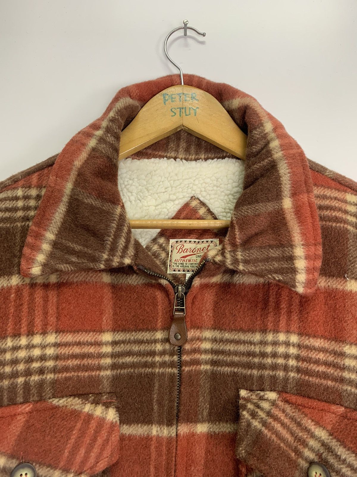 Flannel × Japanese Brand × Vintage Vintage Baranet Buttons Jacket Size US L / EU 52-54 / 3 - 4 Thumbnail
