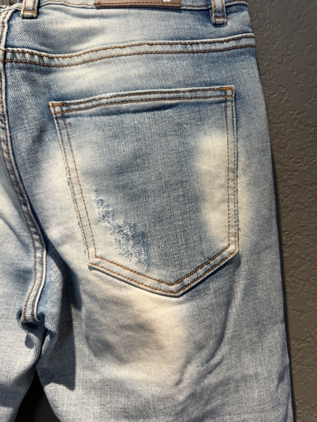 Crysp Denim Crysp Distressed Blue Biker Stitch Denim Size 30 Size US 30 / EU 46 - 8 Thumbnail