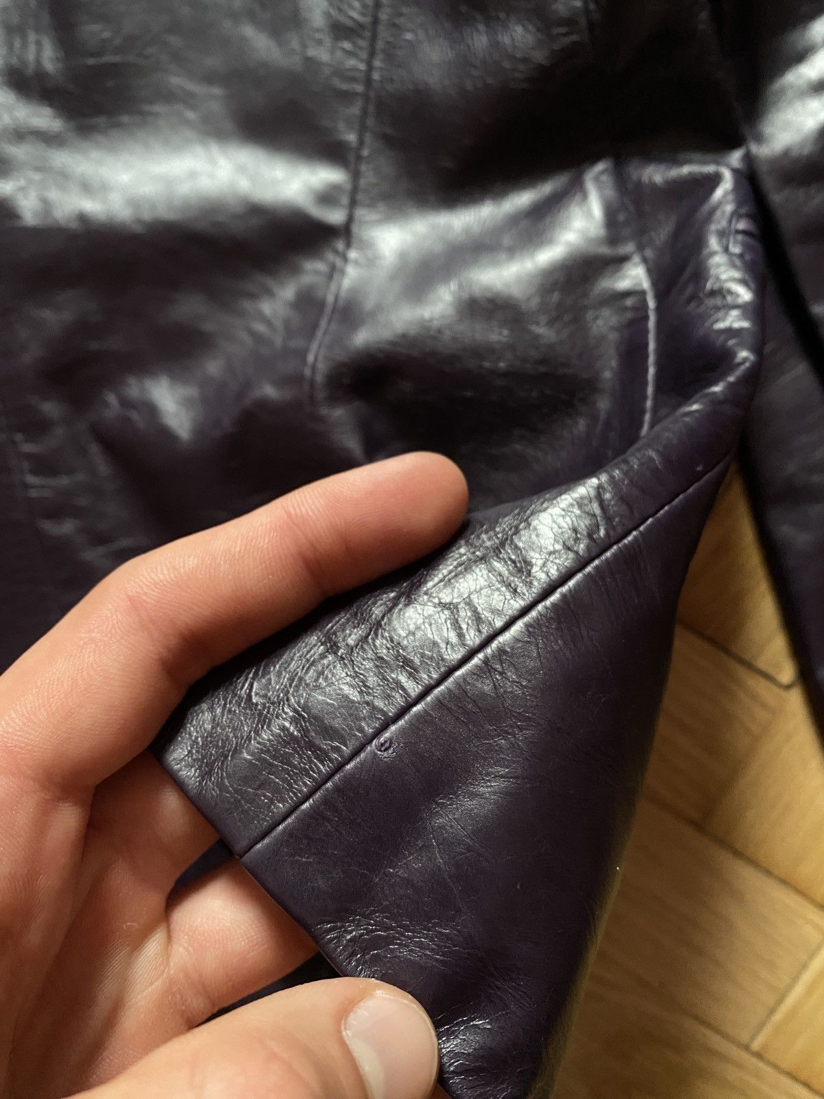 Ann Demeulemeester Archive SS01 Ann Demeulemeester Leather Distressed Blazer Size S / US 4 / IT 40 - 11 Thumbnail
