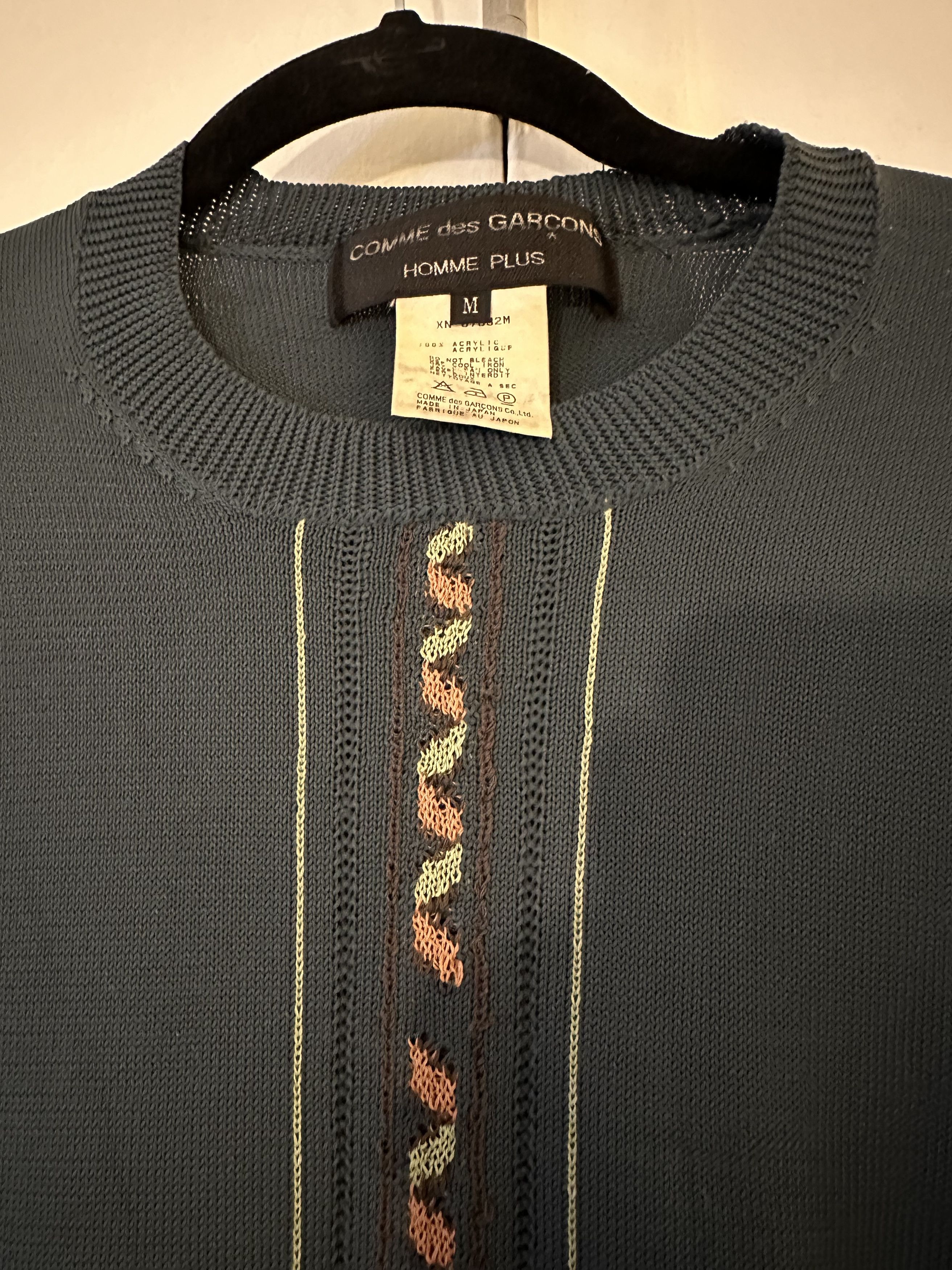 Comme des Garcons × Comme des Garcons Homme Comme des Garçons Homme Single Cable Knit Sweater Size US M / EU 48-50 / 2 - 3 Thumbnail