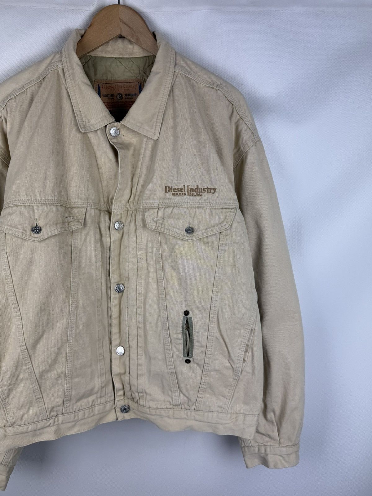 Diesel Diesel Industry Vintage Quilted Lined Trucker Jacket Size XL Size US XL / EU 56 / 4 - 3 Thumbnail