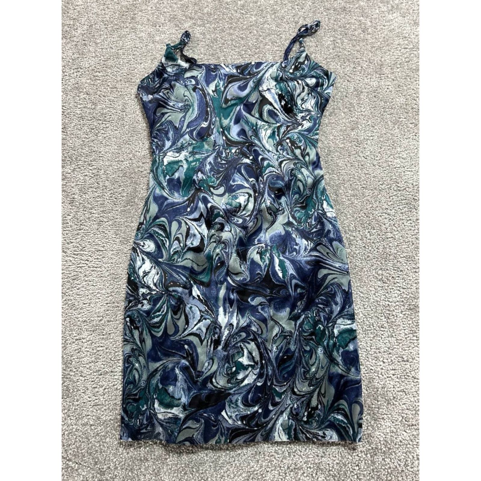 Abercrombie & Fitch Abercrombie & Fitch Sleeveless Mini Dress Womens Small Multicolor Swirl Print Size S / US 4 / IT 40 - 2 Thumbnail