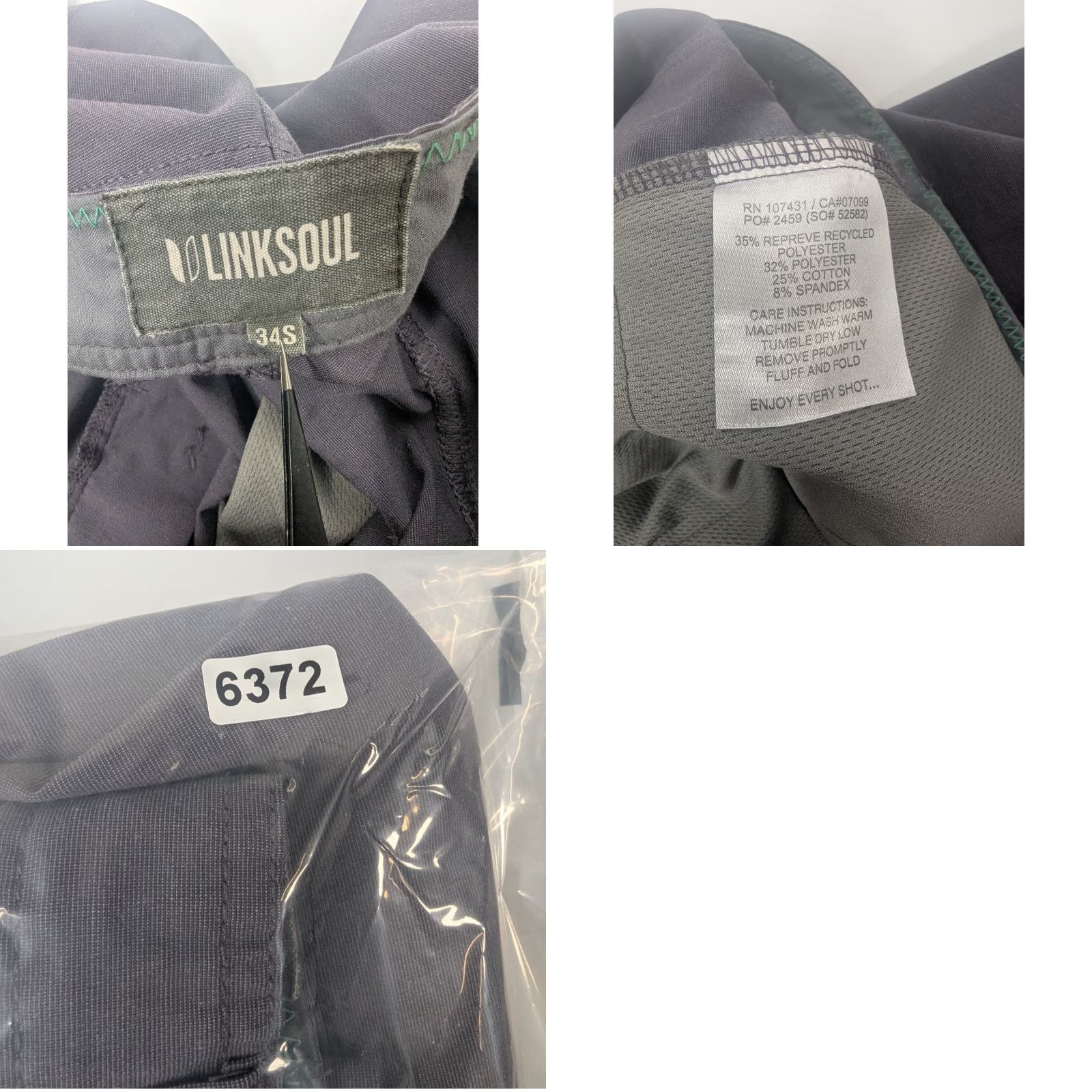 Vintage Linksoul Boardwalker Performance Chino Pants Size 34S Quick Dry Lightweight Gray Men Pants Athletic Chino Quick Dry Gray 34 Mens Size US 34 / EU 50 - 9 Thumbnail