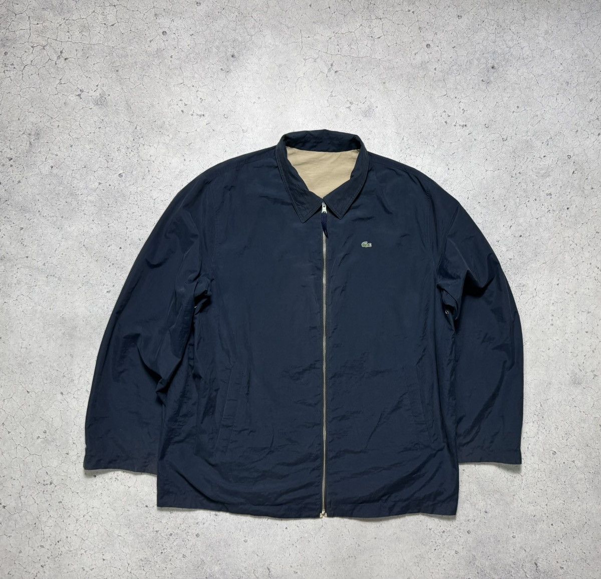 Lacoste Lacoste Vintage Overshot Reversible Jacket Beige Size US XL / EU 56 / 4 - 9 Thumbnail