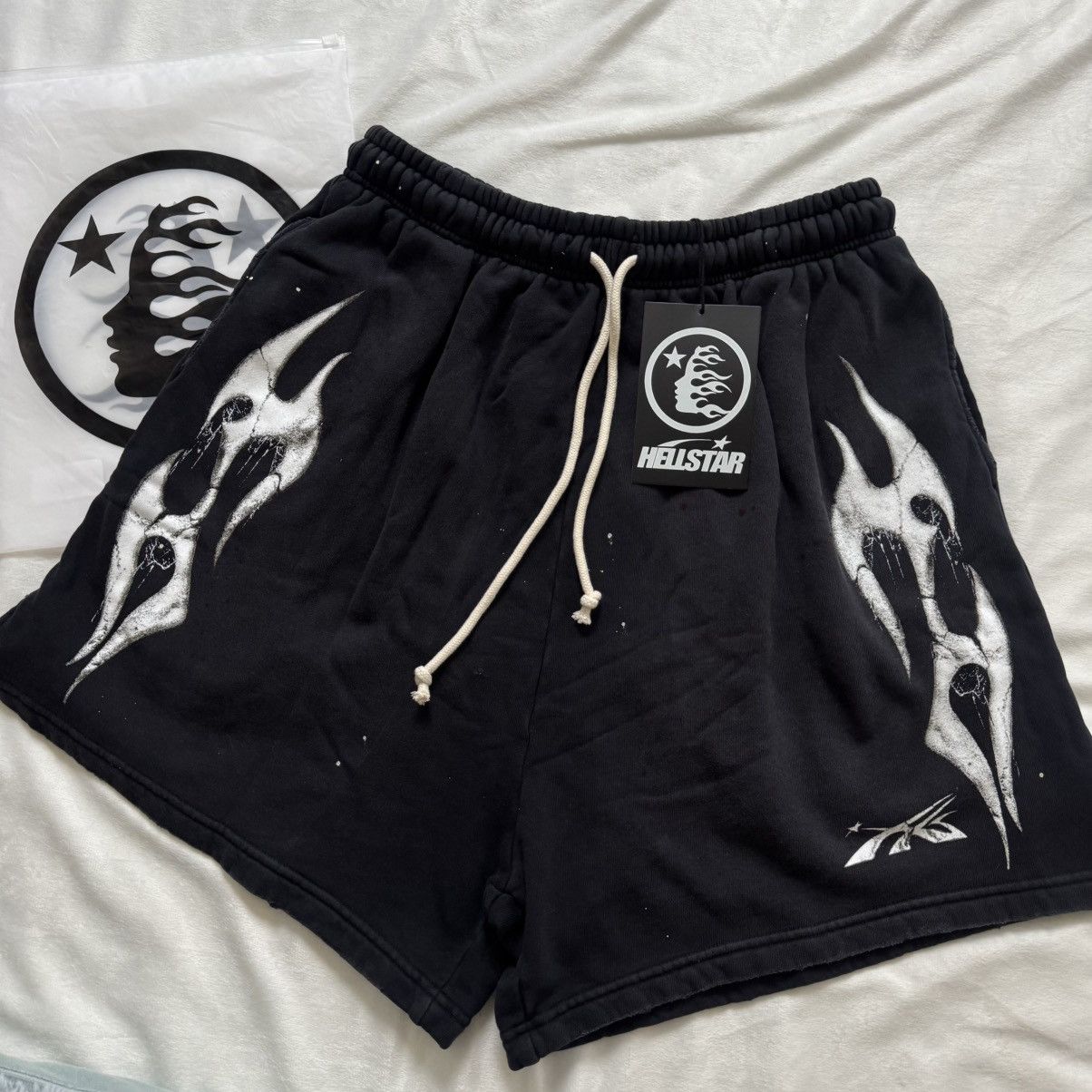 HELLSTAR Hellstar Spiderweb Sport Logo Shorts Size US 36 / EU 52 - 1 Thumbnail