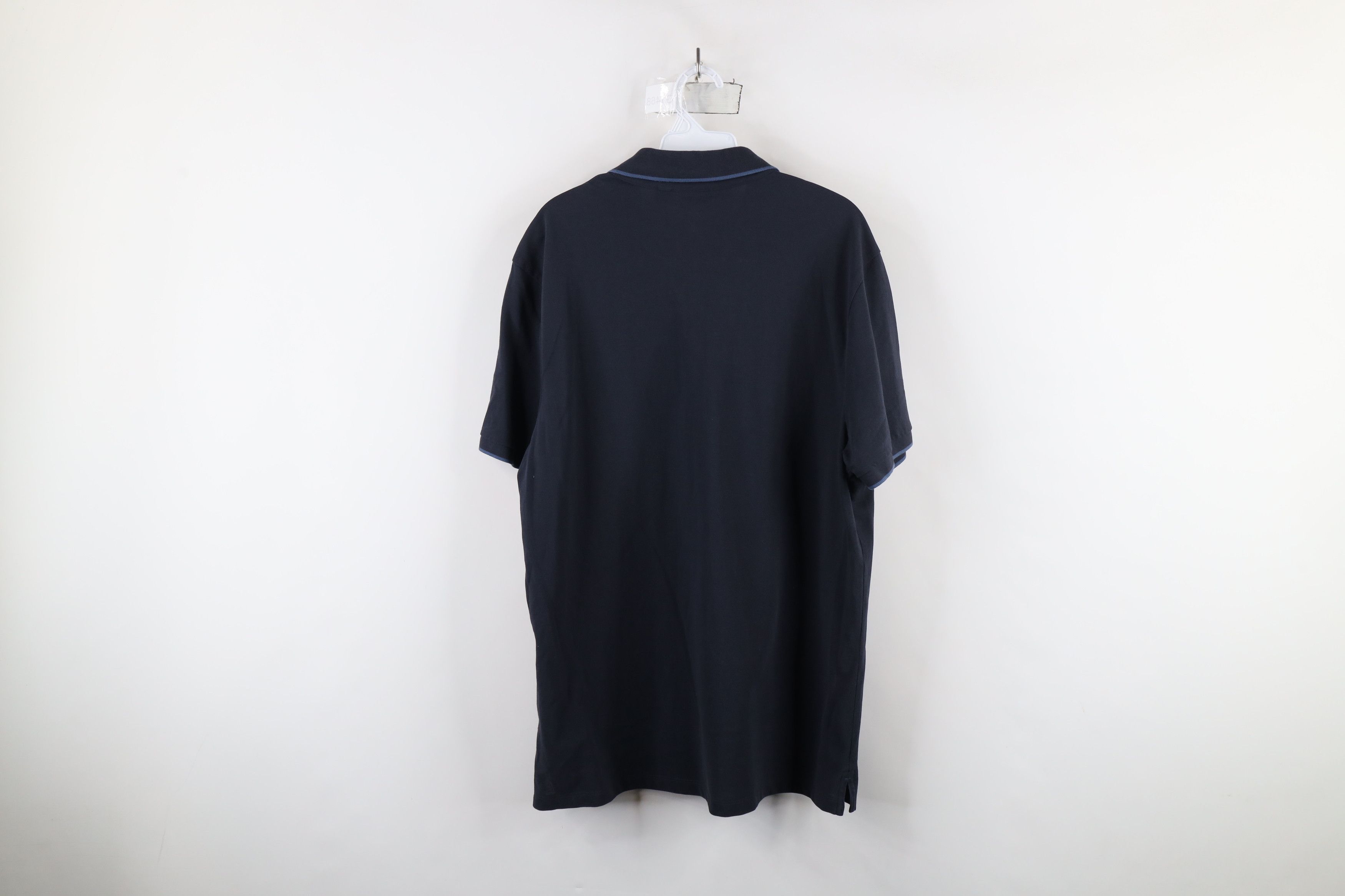 Hugo Boss × Vintage Hugo Boss Regular Fit Pima Cotton Collared Polo Shirt Blue Size US XXL / EU 58 / 5 - 9 Thumbnail
