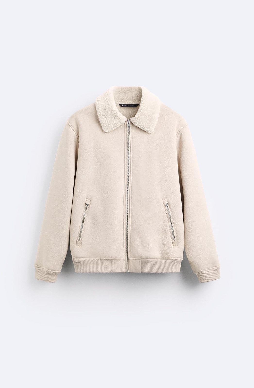 Zara FAUX SUEDE JACKET Size US XL / EU 56 / 4 - 6 Thumbnail
