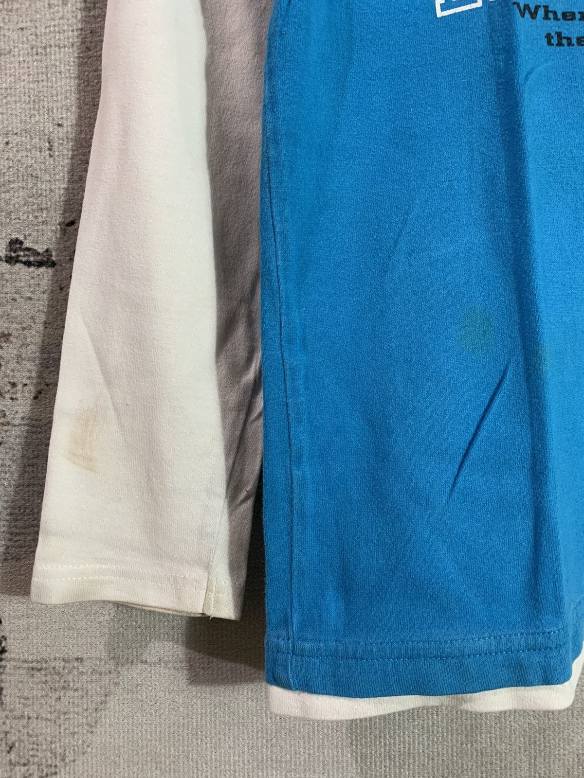 Japanese Brand 2000s Undefined Japan Poem Double Layer y2k Longsleeve Size US S / EU 44-46 / 1 - 3 Thumbnail