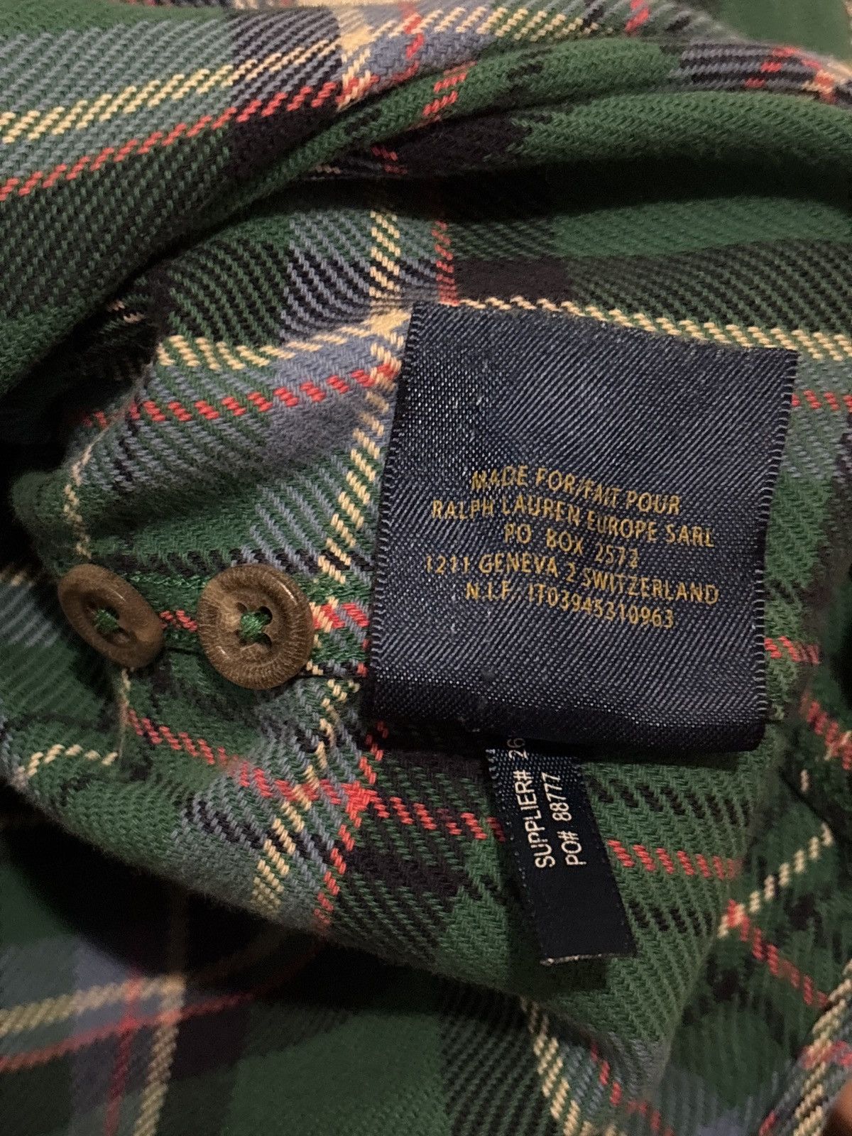 Rugby Ralph Lauren Pyrex Blank Rugby Ralph Lauren Long Sleeve Flannel Shirt Size US S / EU 44-46 / 1 - 9 Thumbnail