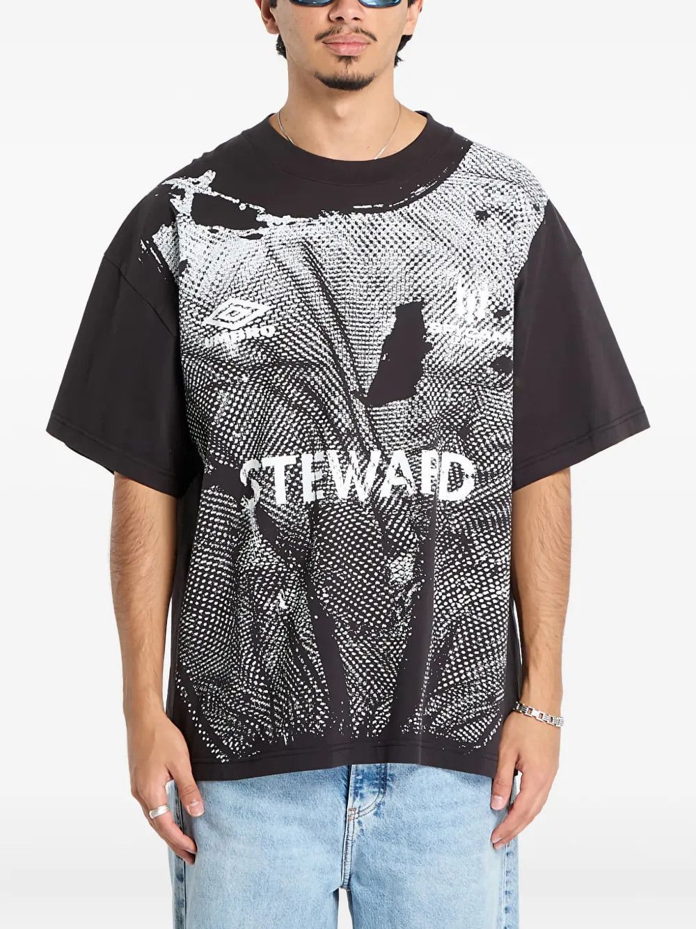 Umbro x Slam Jam Black Steward Vest Print Oversized T-Shirt Size US S / EU 44-46 / 1 - 2 Thumbnail