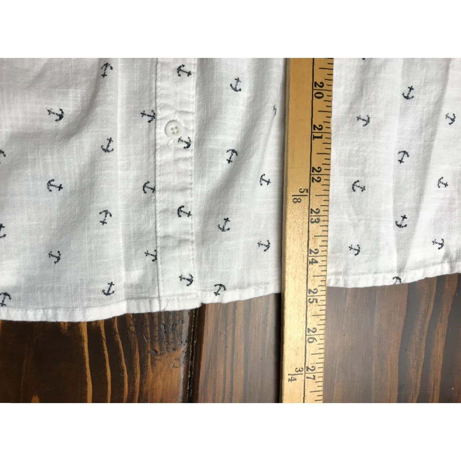 Vintage Maurices Shirt Women's Medium White Black Anchors Button Up Long Sleeve Shirt Womens Medium White Black Anchors Button-Up Long Sleeve Size M / US 6-8 / IT 42-44 - 3 Thumbnail