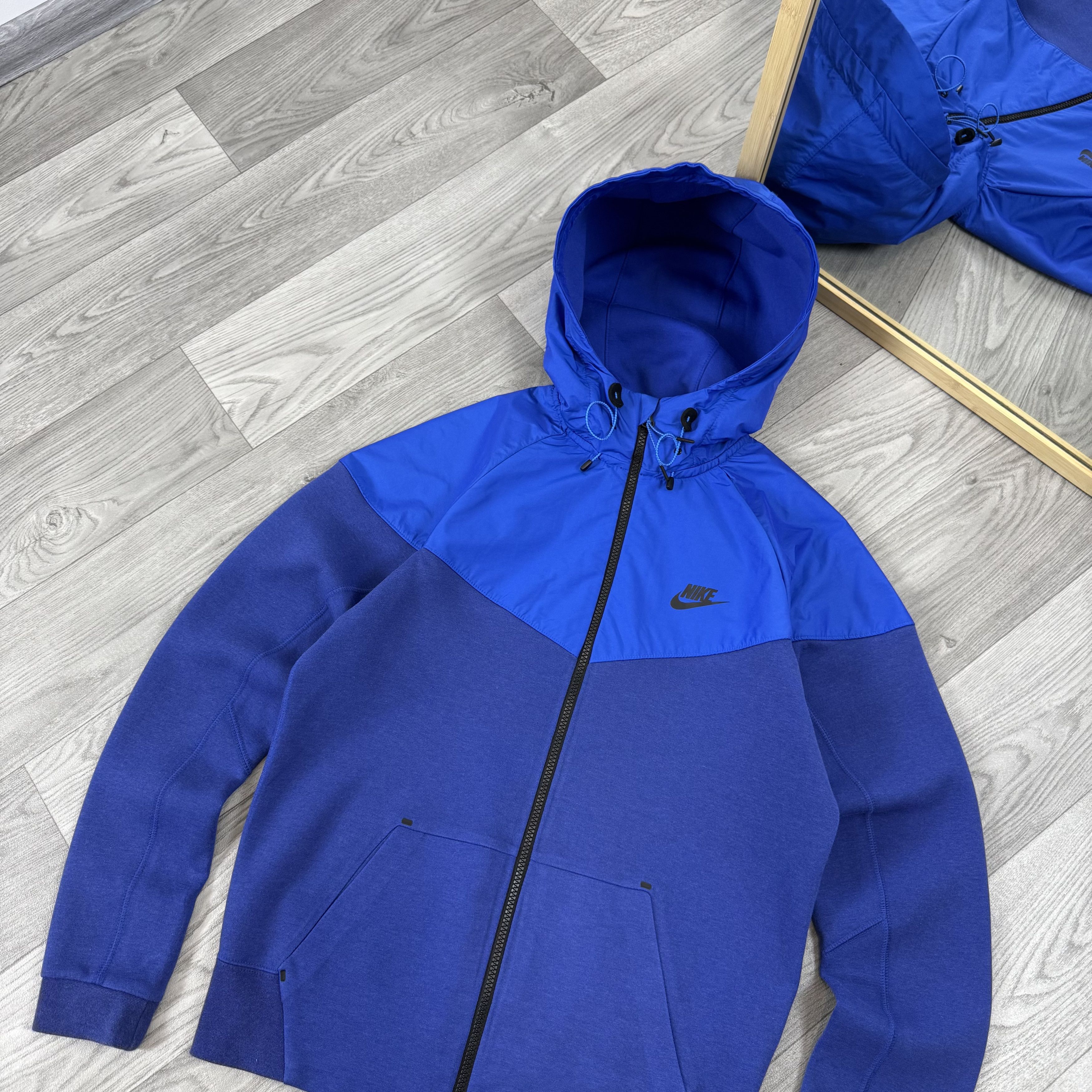Nike Nike Tech Fleece Blue Zip Hoodie Hooded Track Jacket Size US S / EU 44-46 / 1 - 7 Thumbnail